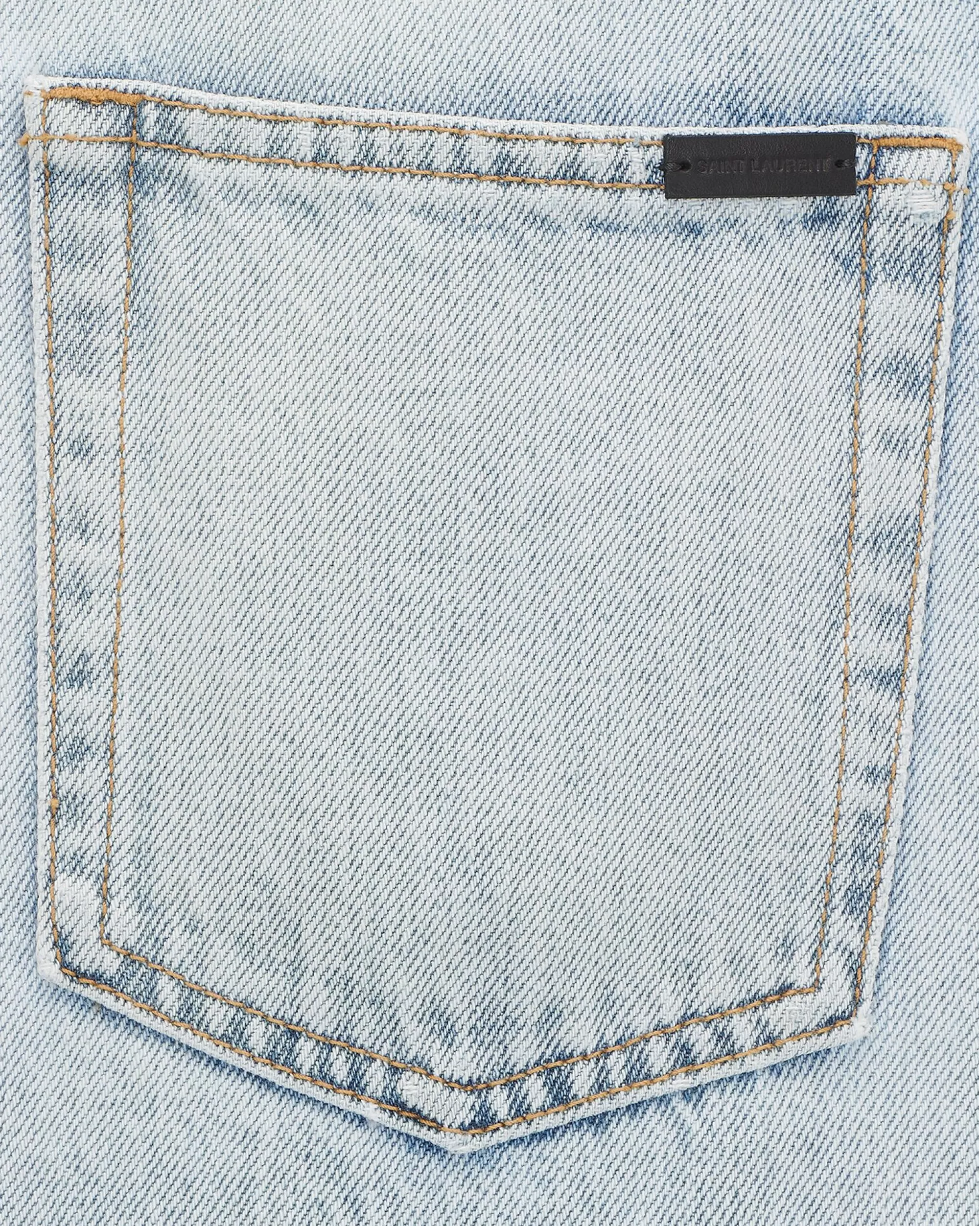 Women Saint Laurent Denim^80's Cropped Jeans In Denim | | YSL.com