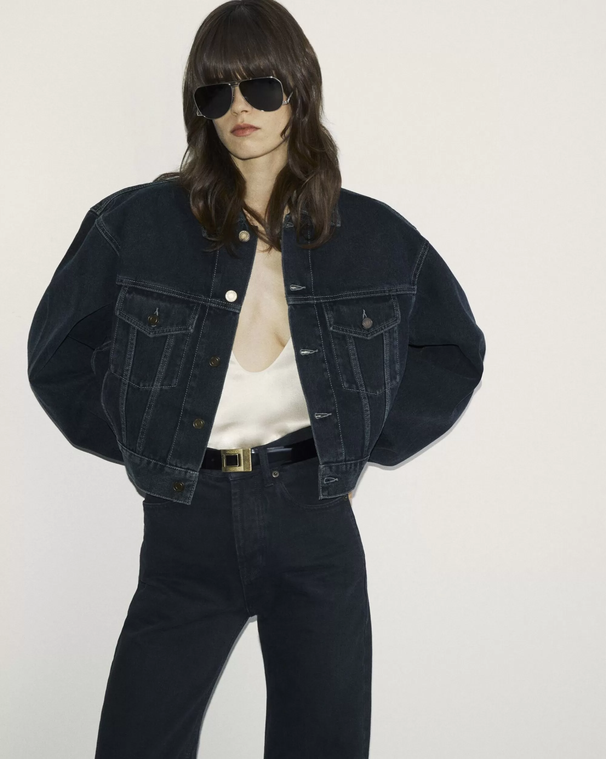 Women Saint Laurent Denim^80's Jacket In Denim | | YSL.com
