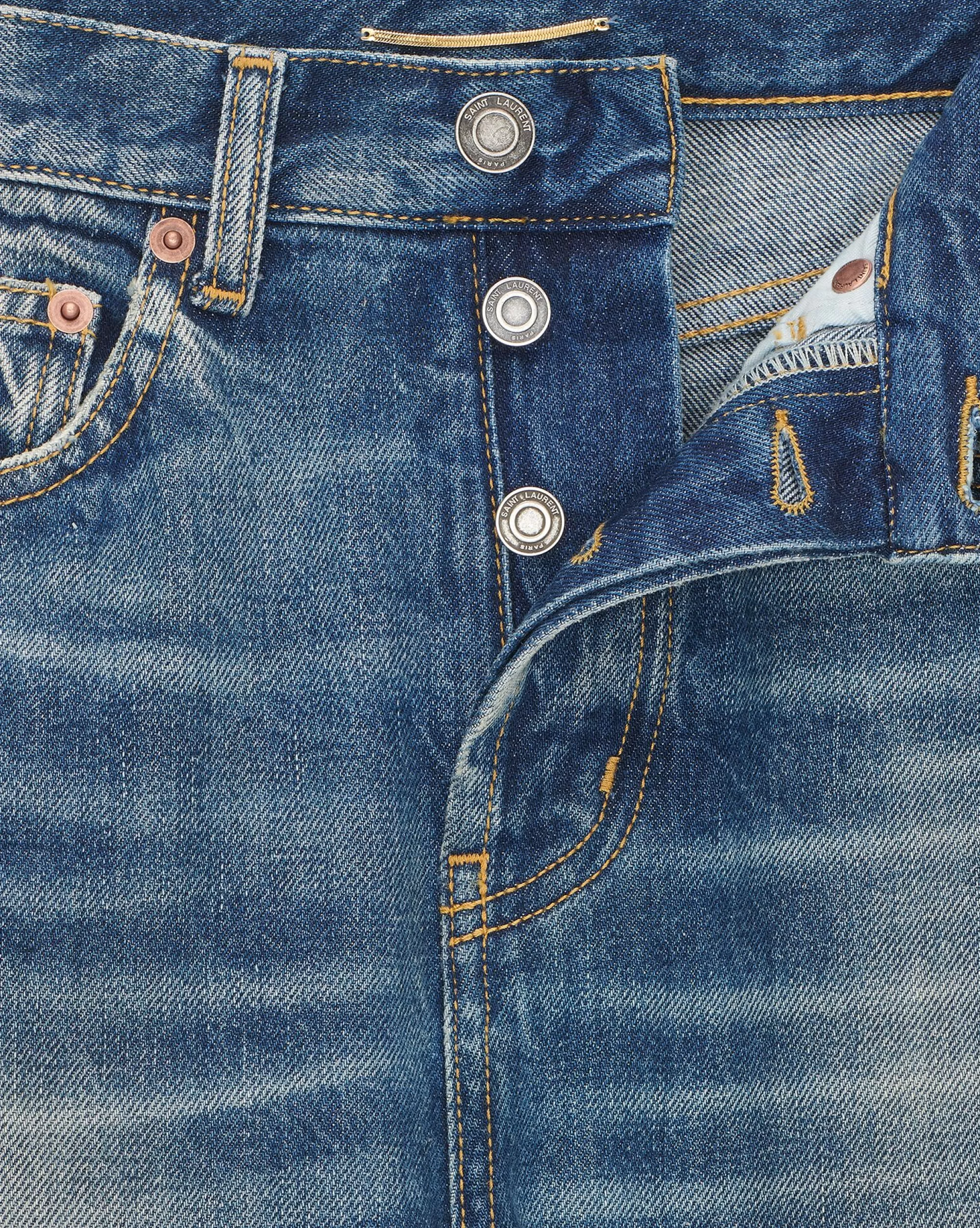 Women Saint Laurent Denim^Authentic Slim-fit Jeans In Denim | | YSL.com