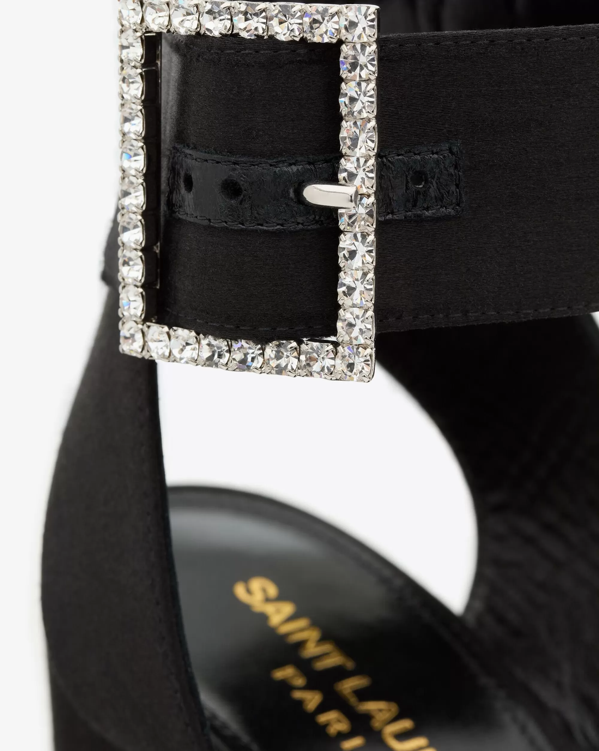 Women Saint Laurent High Heel Sandals^BIANCA Platform Sandals In Satin Crepe | | YSL.com