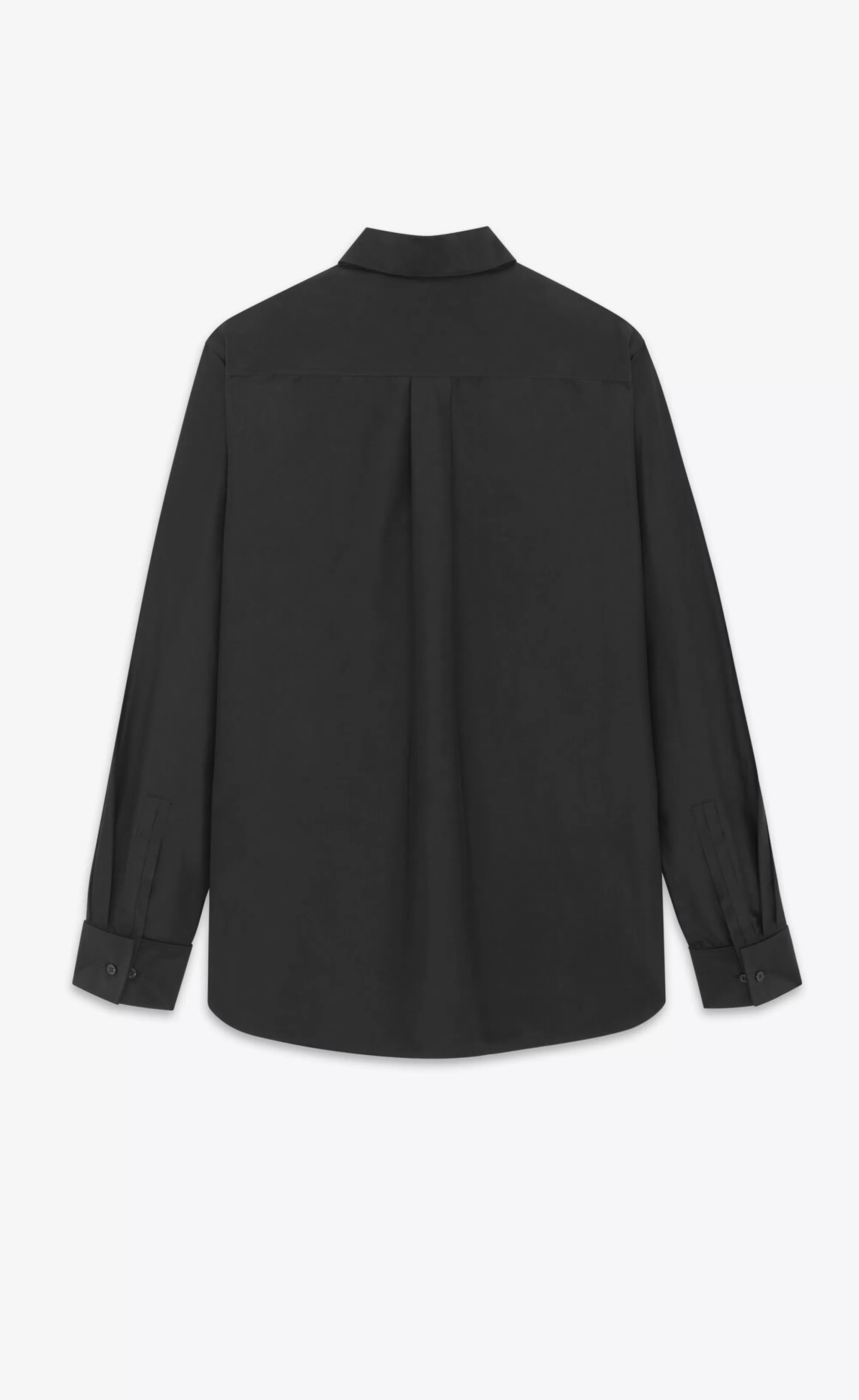 Women Saint Laurent SHIRTS AND TOPS^Boyfriend Shirt In Cotton And Silk Taffeta | | YSL.com