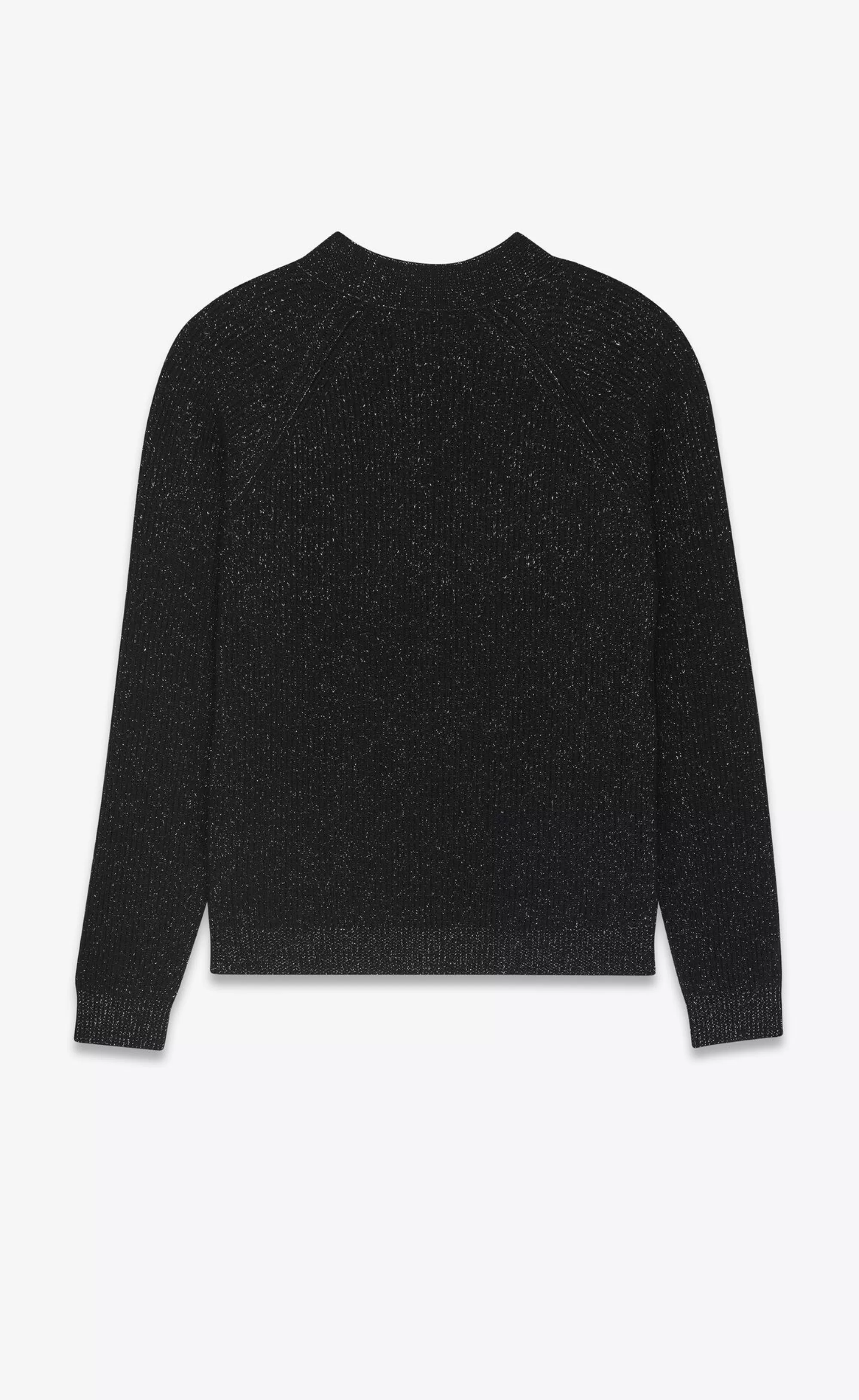 Saint Laurent ALL READY TO WEAR^Cardigan In Lurex Ribbed Wool And Cashmere | | YSL.com