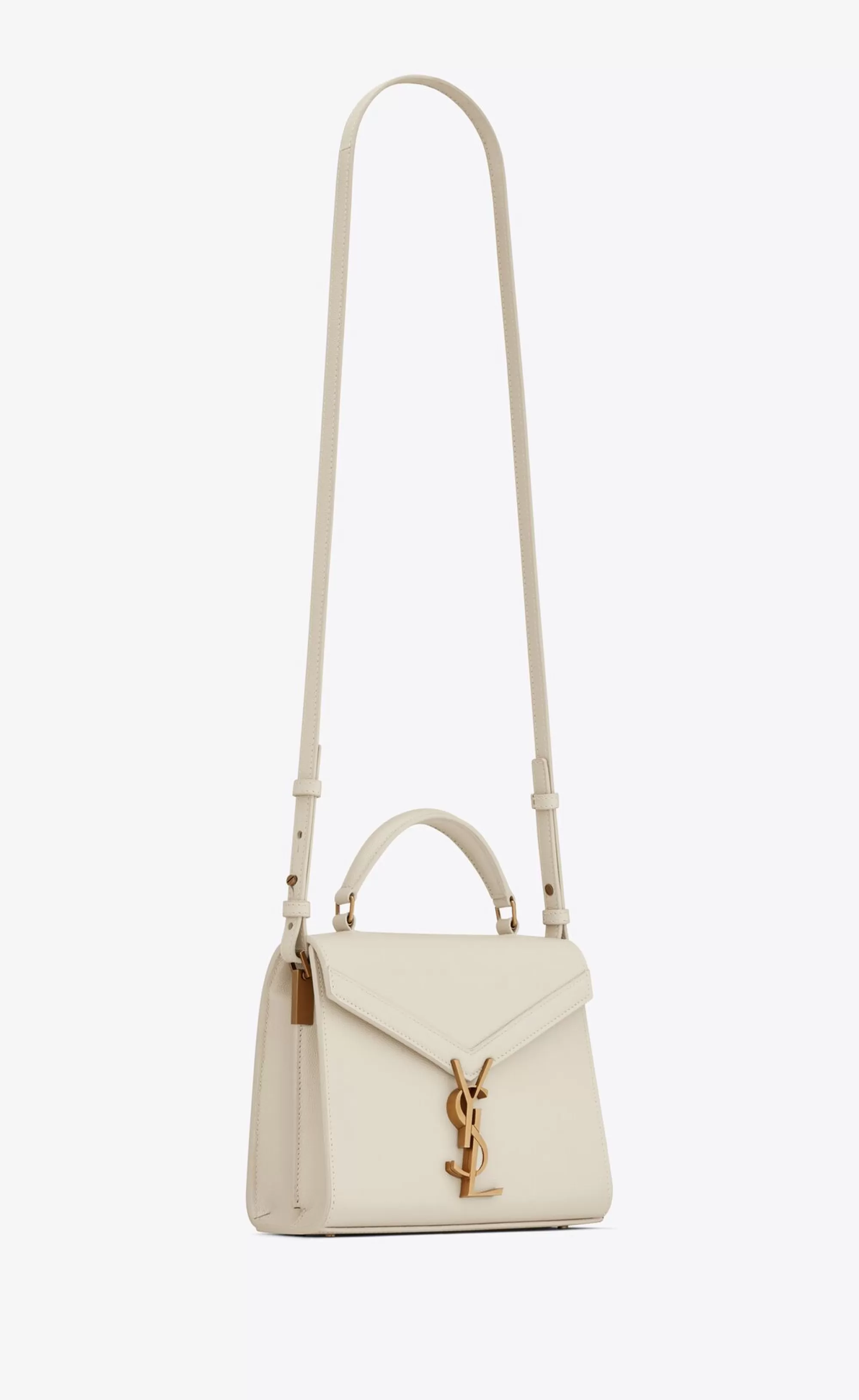 Women Saint Laurent TOP HANDLES^CASSANDRA Mini Top Handle Bag In Grain De Poudre Embossed Leather | | YSL.com