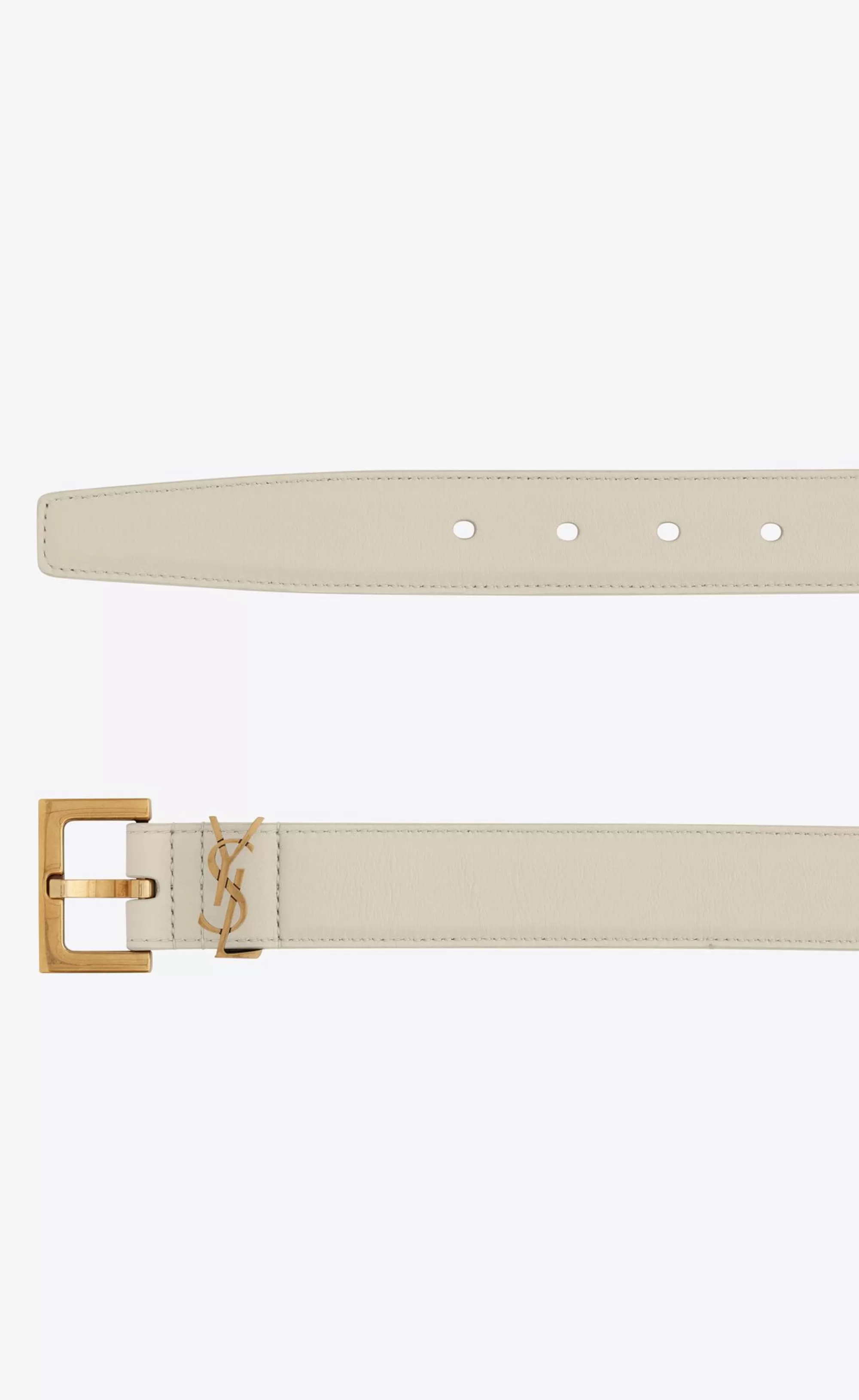 Women Saint Laurent BELTS^CASSANDRE BELT WITH SQUARE BUCKLE IN SHINY BOX LEATHER | | YSL.com