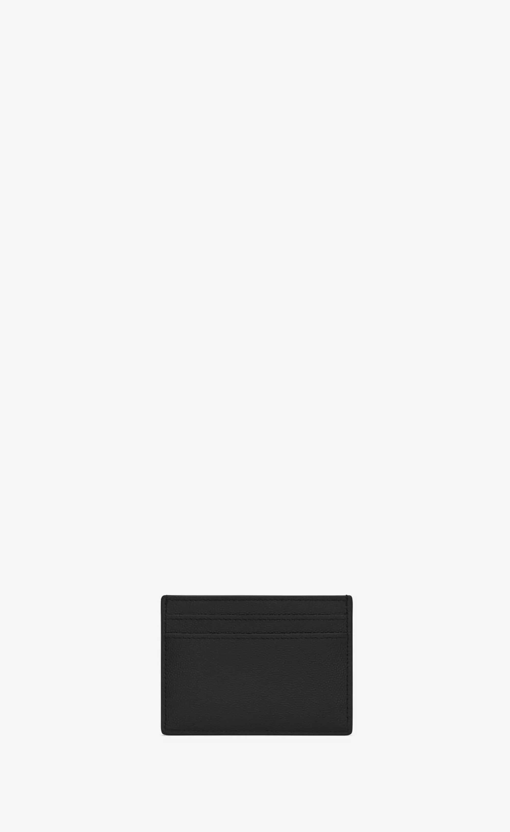 Saint Laurent CARD CASES^CASSANDRE Card Case In Grain De Poudre Embossed Leather | | YSL.com