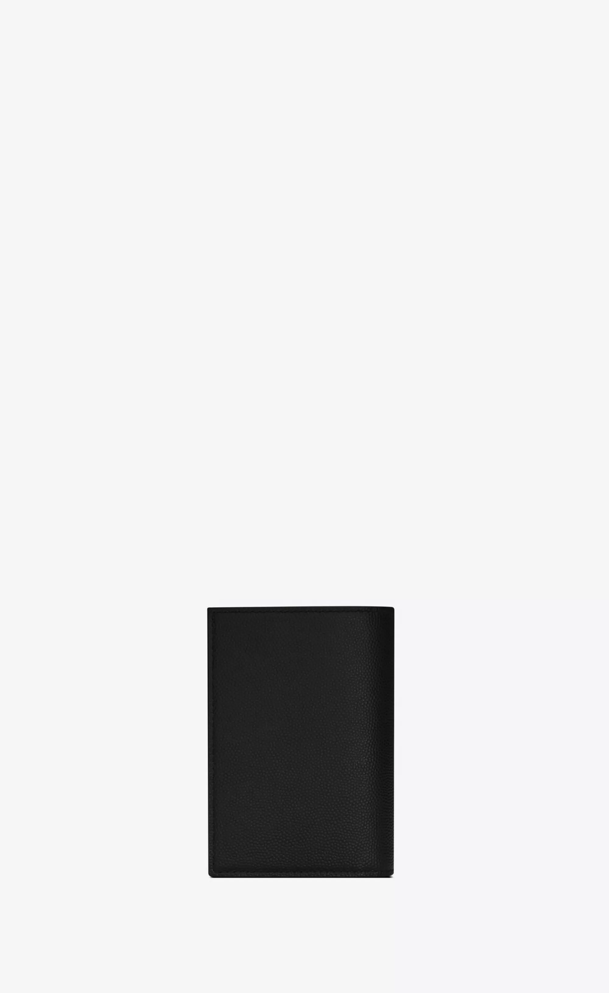 Saint Laurent CARD CASES^CASSANDRE Credit Card Wallet In Grain De Poudre Embossed Leather | | YSL.com