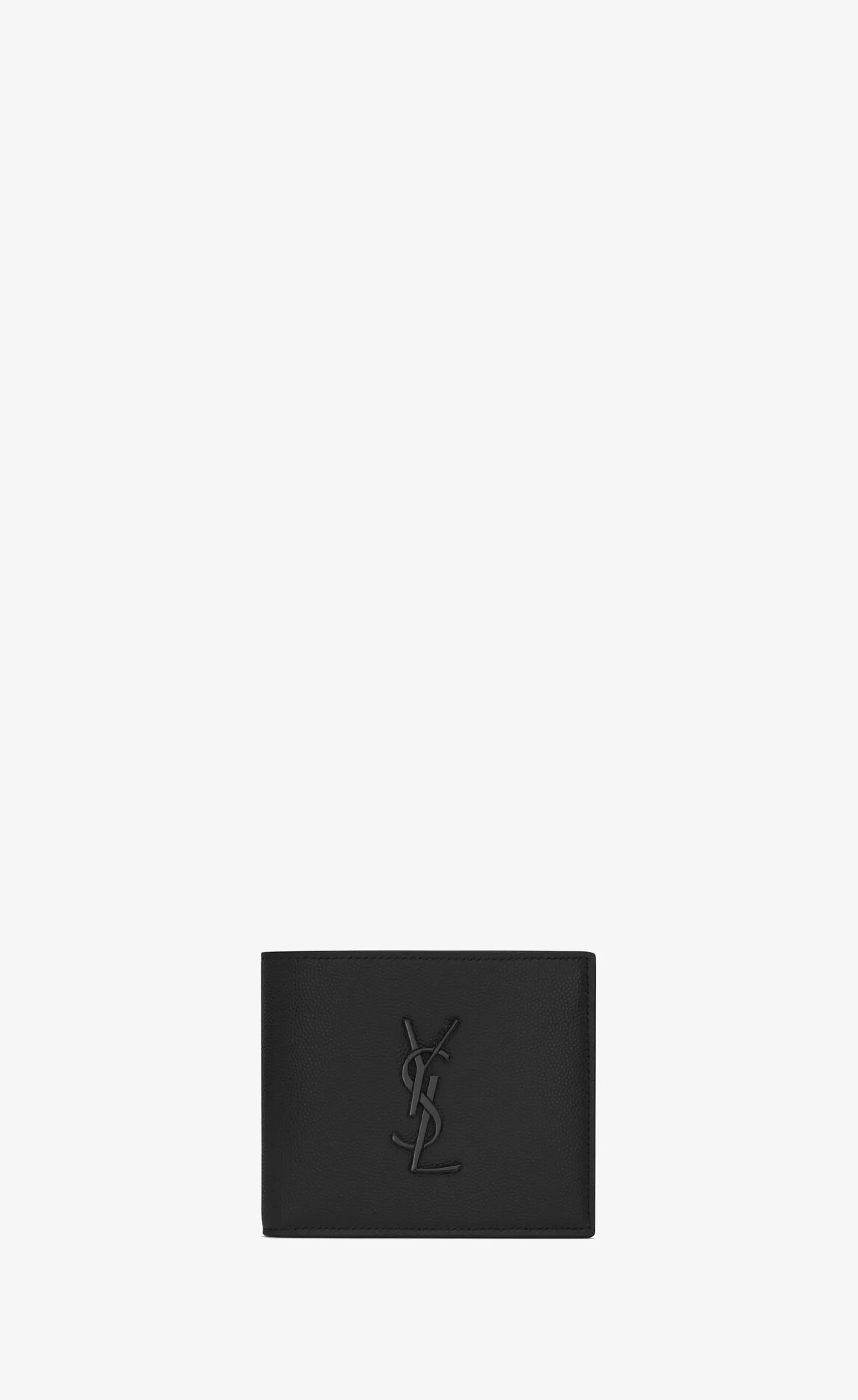 Saint Laurent WALLETS^CASSANDRE East/West Wallet In Grain De Poudre Embossed Leather | | YSL.com