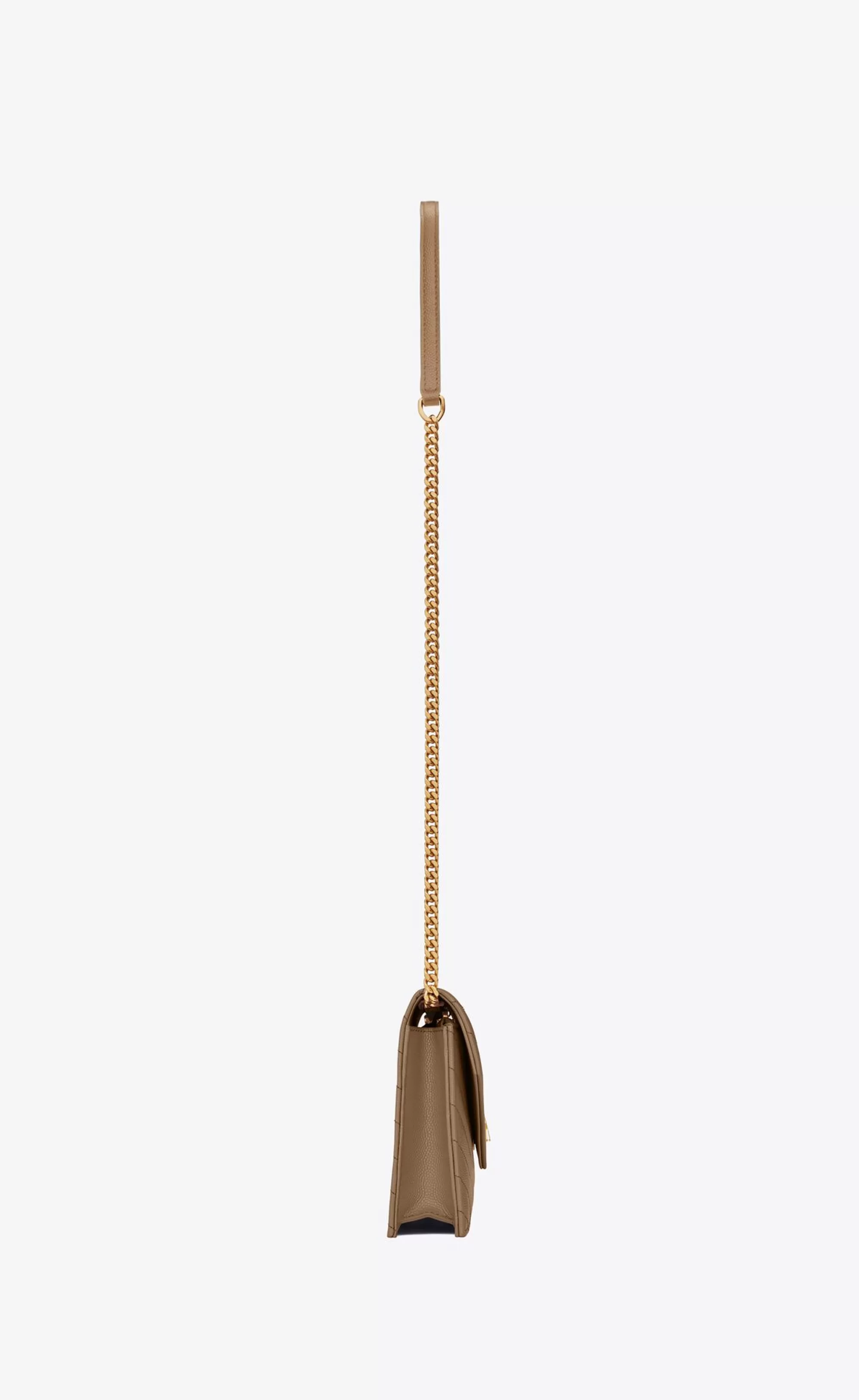 Women Saint Laurent CHAIN WALLETS | MINI BAGS^CASSANDRE ENVELOPE CHAIN WALLET IN GRAIN DE POUDRE LEATHER | | YSL.com