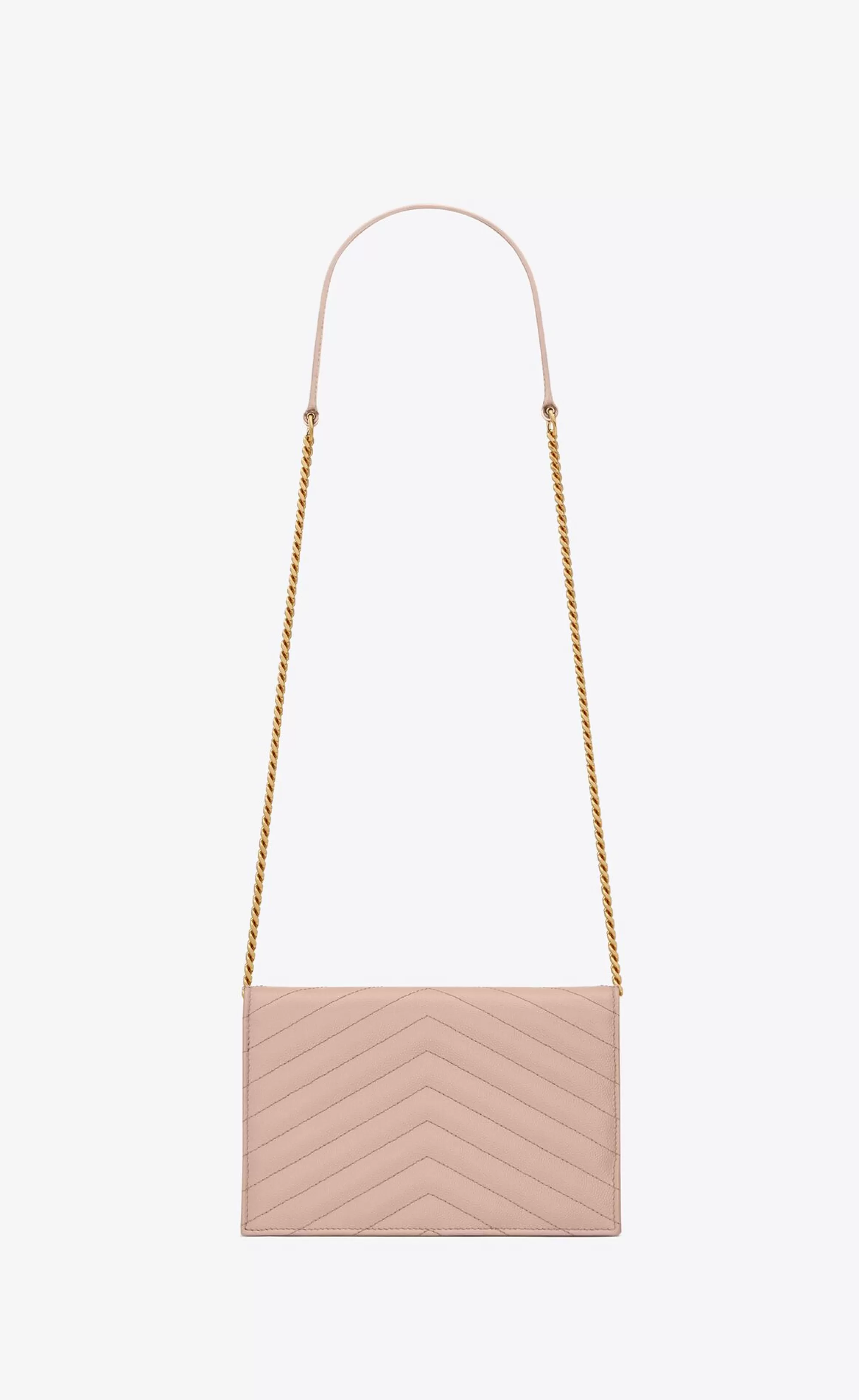 Women Saint Laurent CHAIN WALLETS | CHAIN WALLETS^CASSANDRE ENVELOPE CHAIN WALLET IN GRAIN DE POUDRE LEATHER | | YSL.com