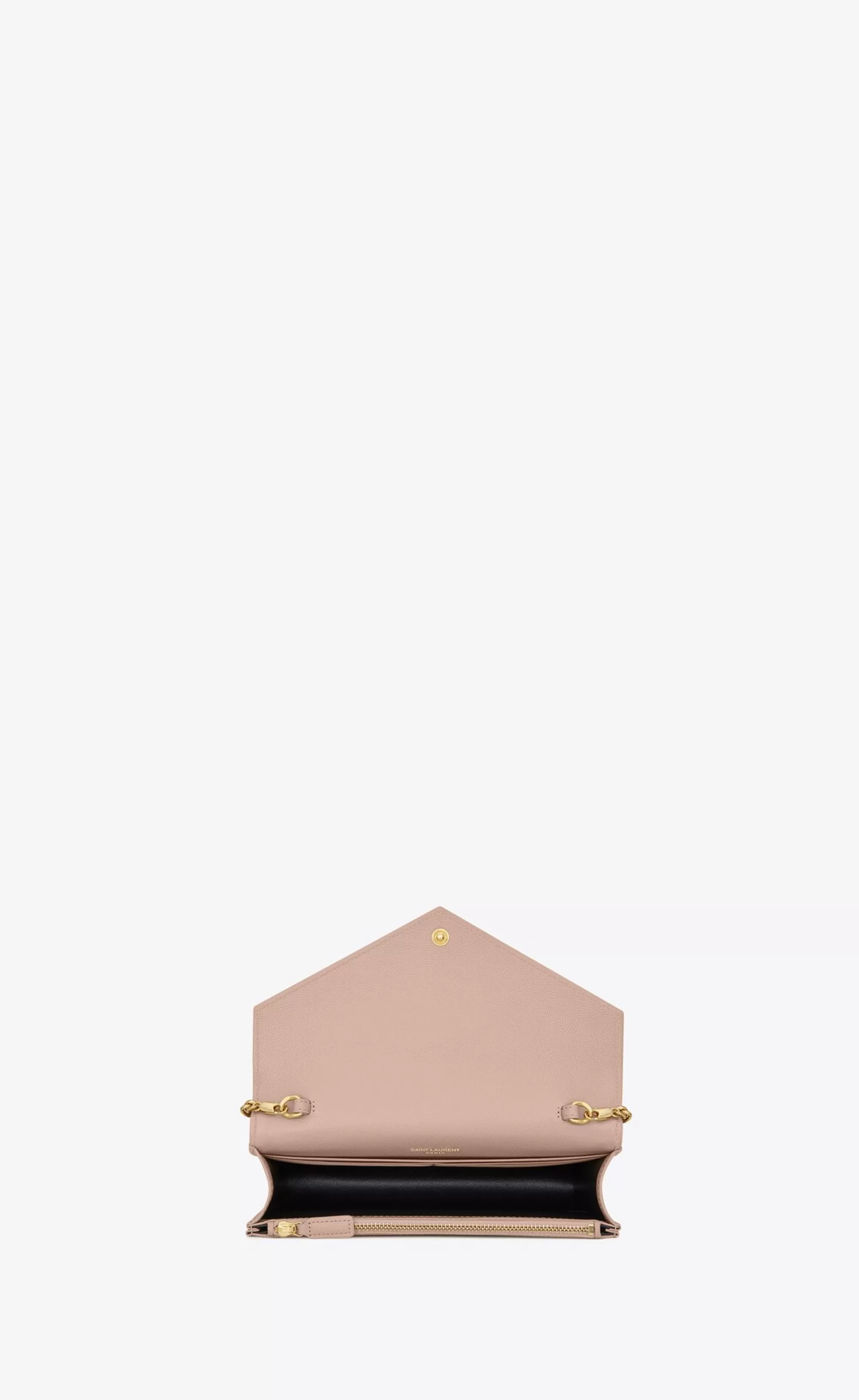 Women Saint Laurent CHAIN WALLETS | CHAIN WALLETS^CASSANDRE ENVELOPE CHAIN WALLET IN GRAIN DE POUDRE LEATHER | | YSL.com