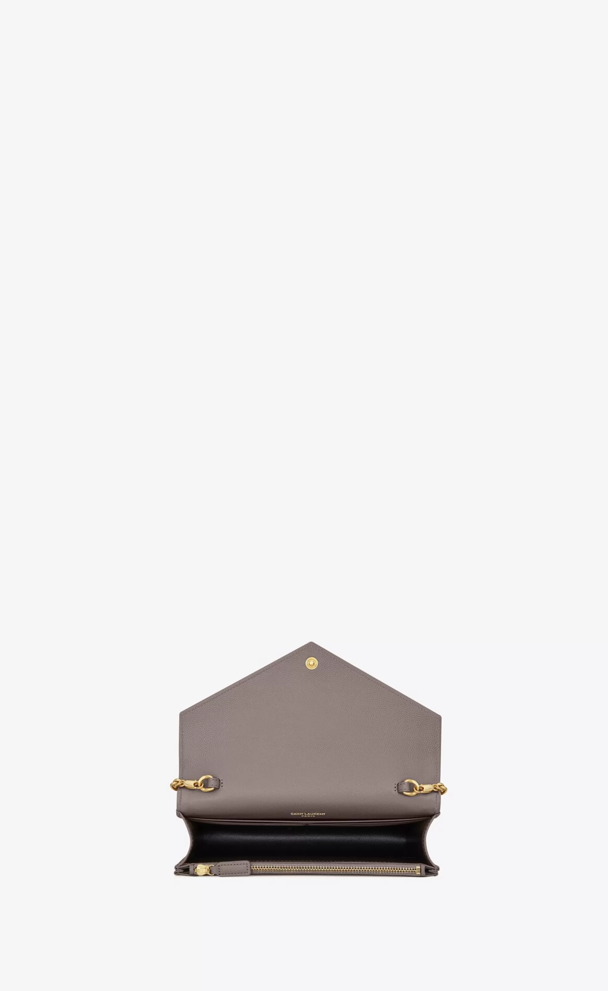 Women Saint Laurent CHAIN WALLETS | CHAIN WALLETS^CASSANDRE ENVELOPE CHAIN WALLET IN GRAIN DE POUDRE LEATHER | | YSL.com