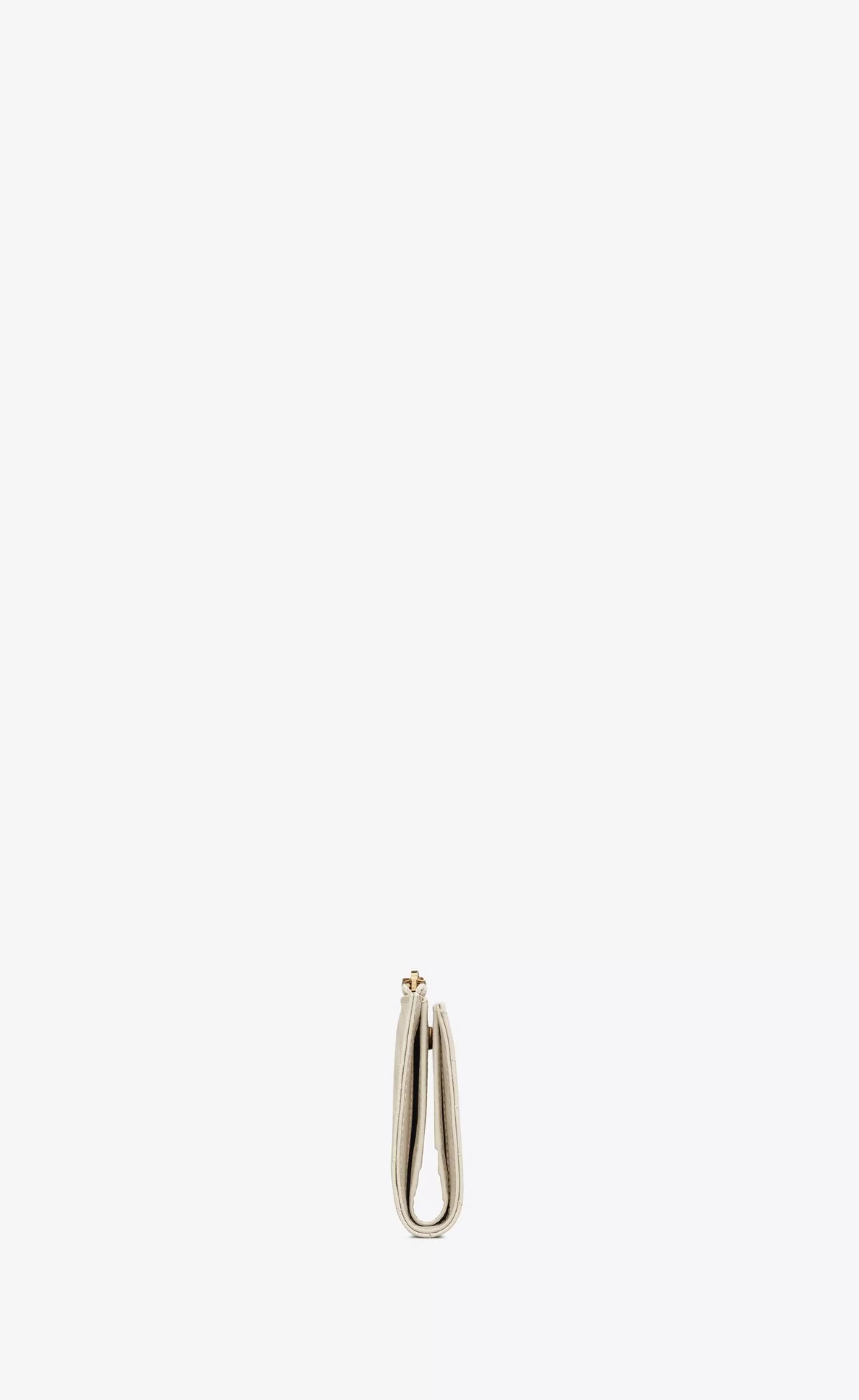 Women Saint Laurent WALLETS^CASSANDRE MATELASSÉ Bi-fold Wallet In Grain De Poudre Embossed Leather | | YSL.com