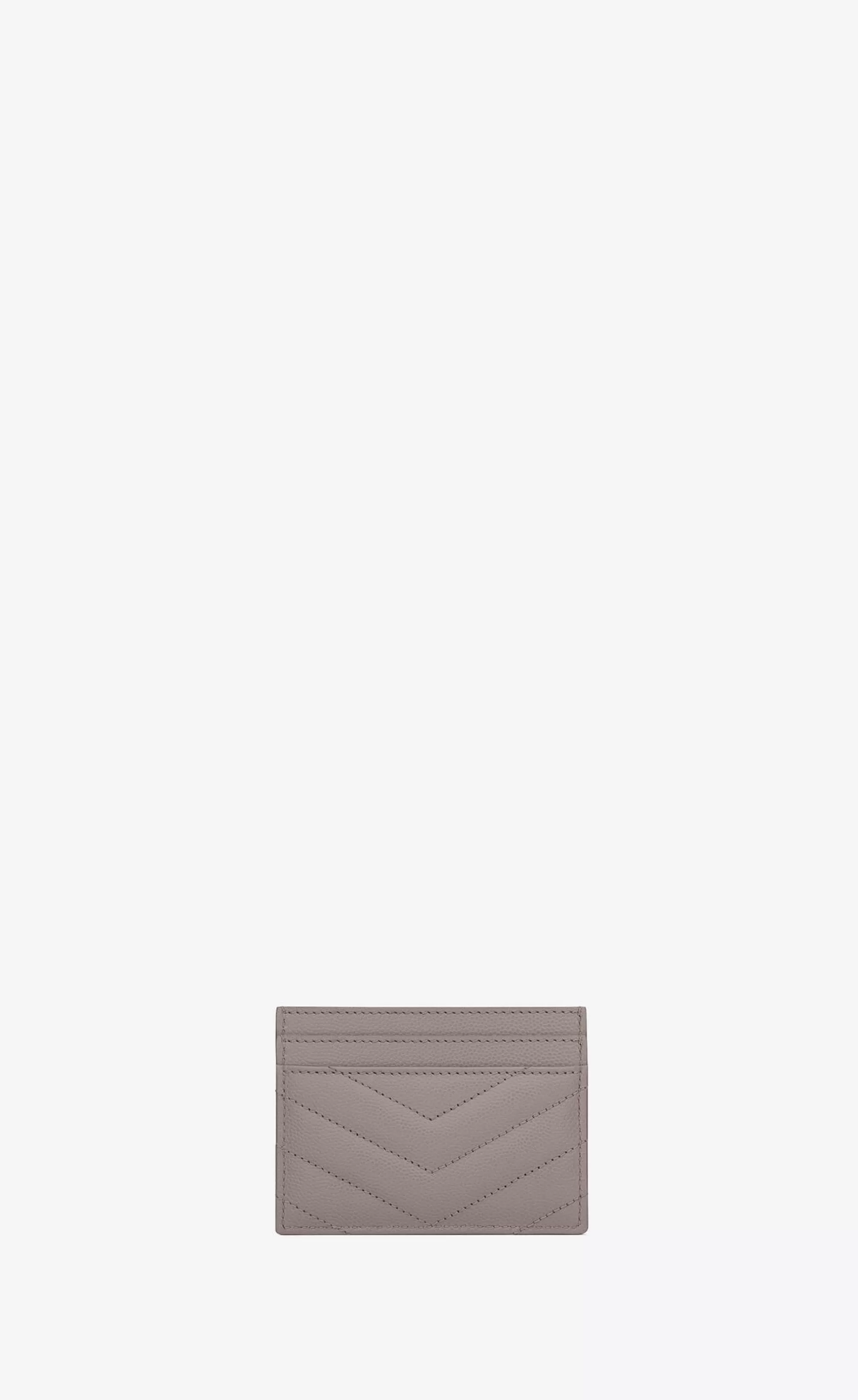 Women Saint Laurent CARD CASES^CASSANDRE MATELASSÉ Card Case In Grain De Poudre Embossed Leather | | YSL.com