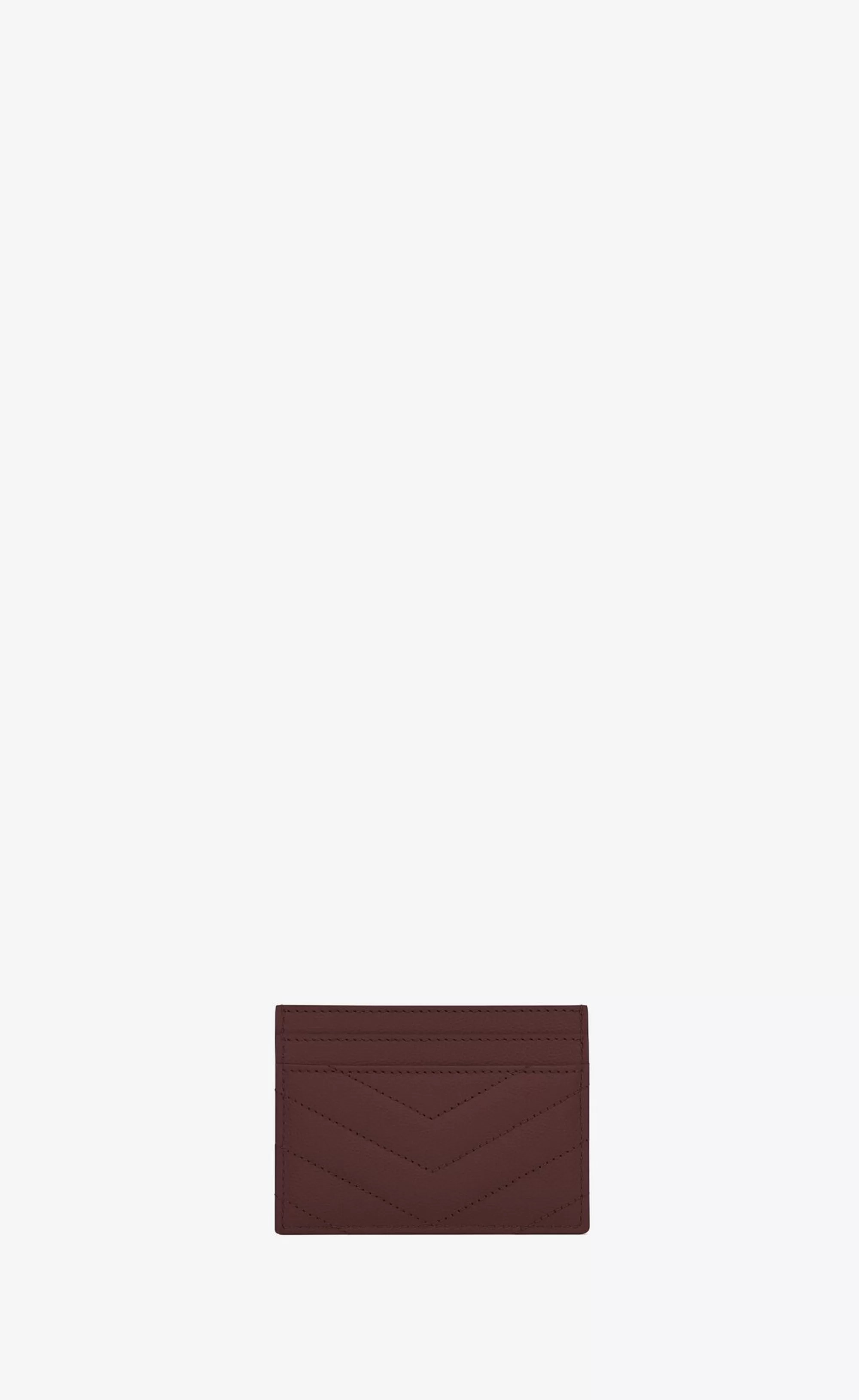 Women Saint Laurent CARD CASES^CASSANDRE MATELASSÉ Card Case In Grain De Poudre Embossed Leather | | YSL.com