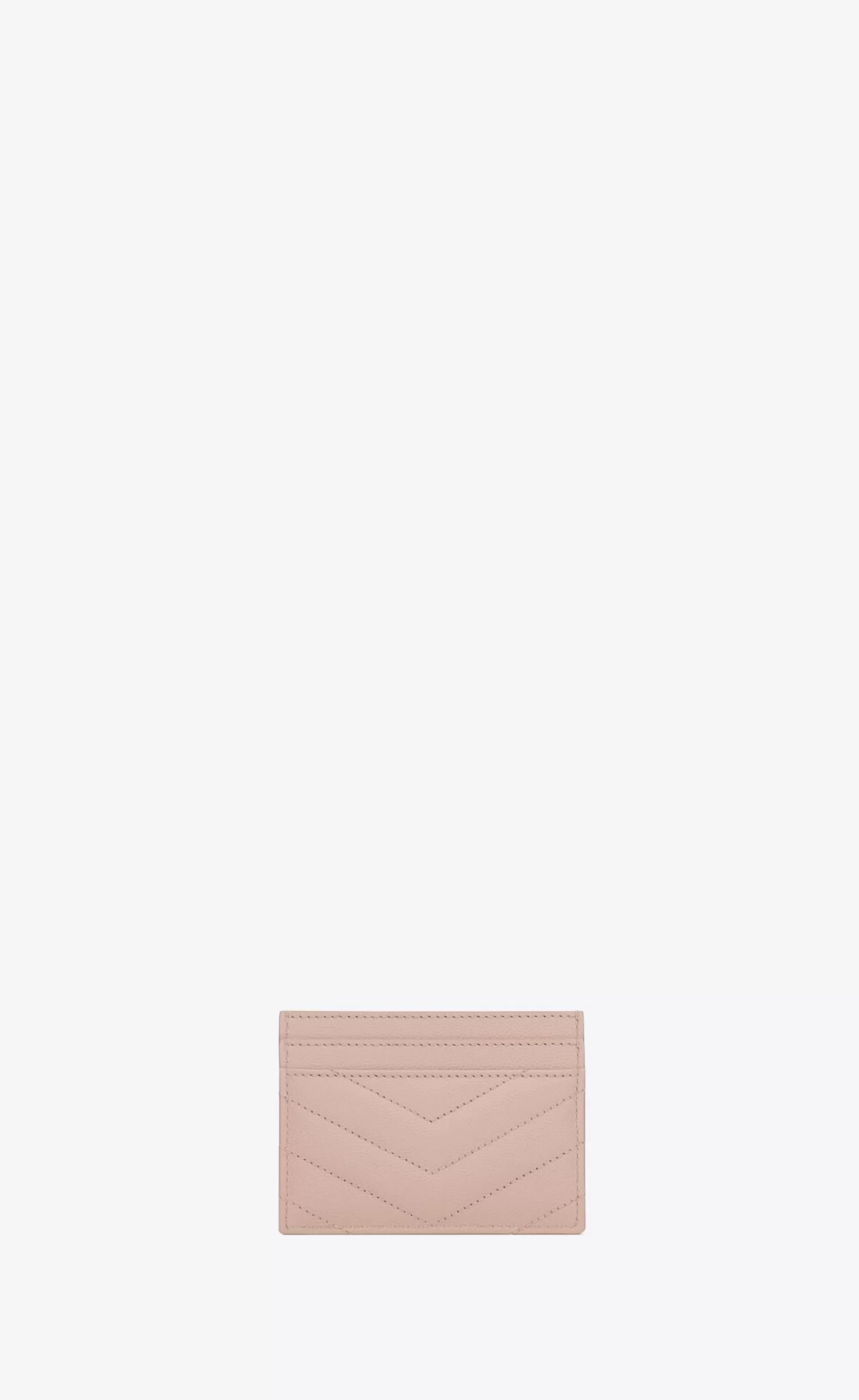 Women Saint Laurent CARD CASES^CASSANDRE MATELASSÉ Card Case In Grain De Poudre Embossed Leather | | YSL.com