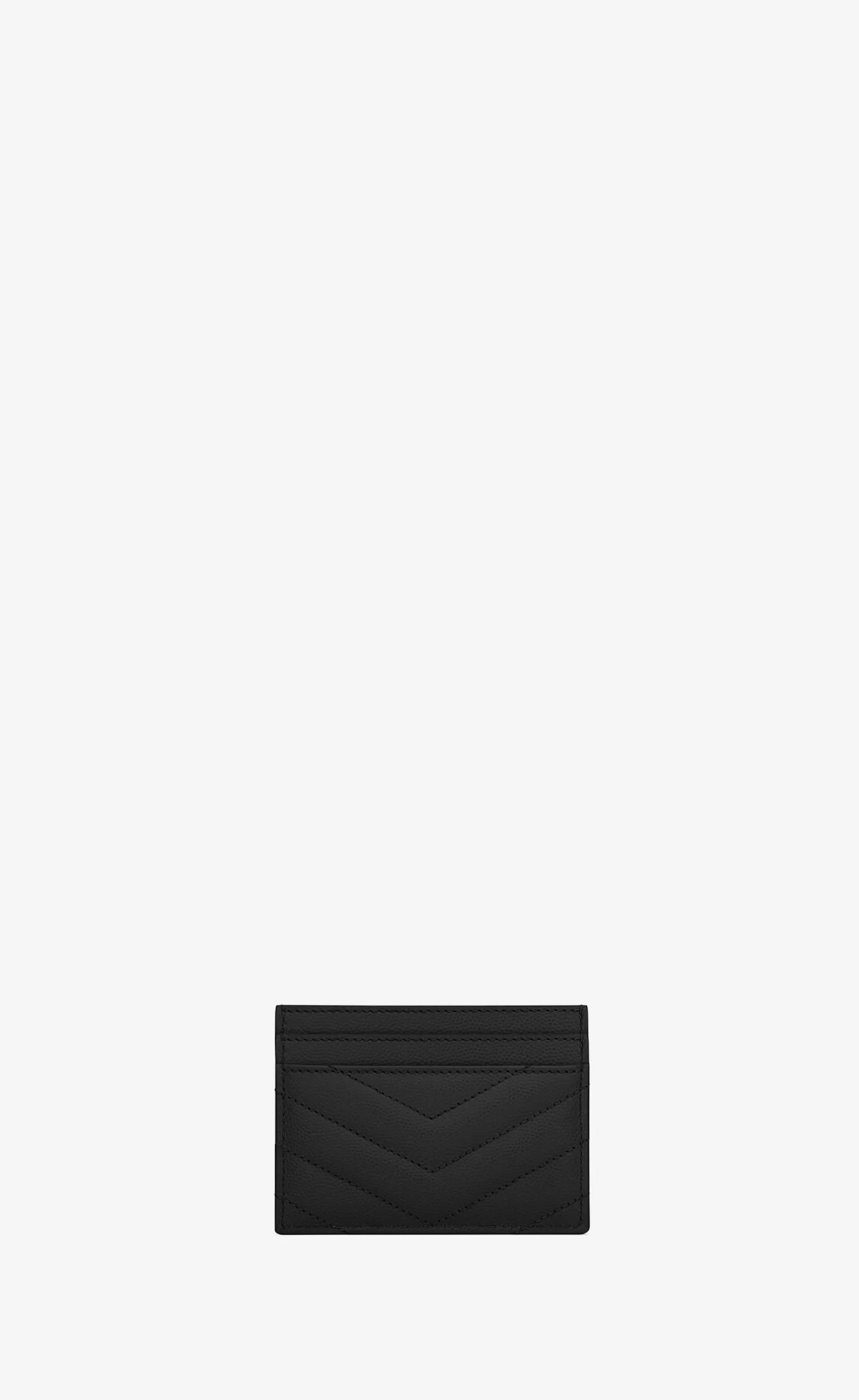 Women Saint Laurent CARD CASES^CASSANDRE MATELASSÉ Card Case In Grain De Poudre Embossed Leather | | YSL.com