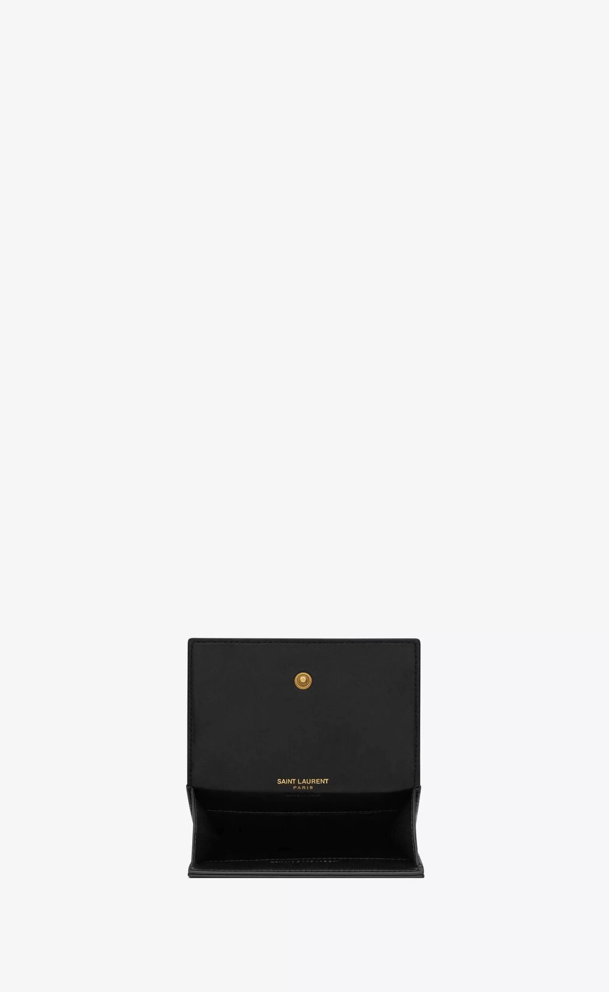 Women Saint Laurent CARD CASES^CASSANDRE MATELASSÉ CARRÉ Compact Card Case In Lambskin | | YSL.com
