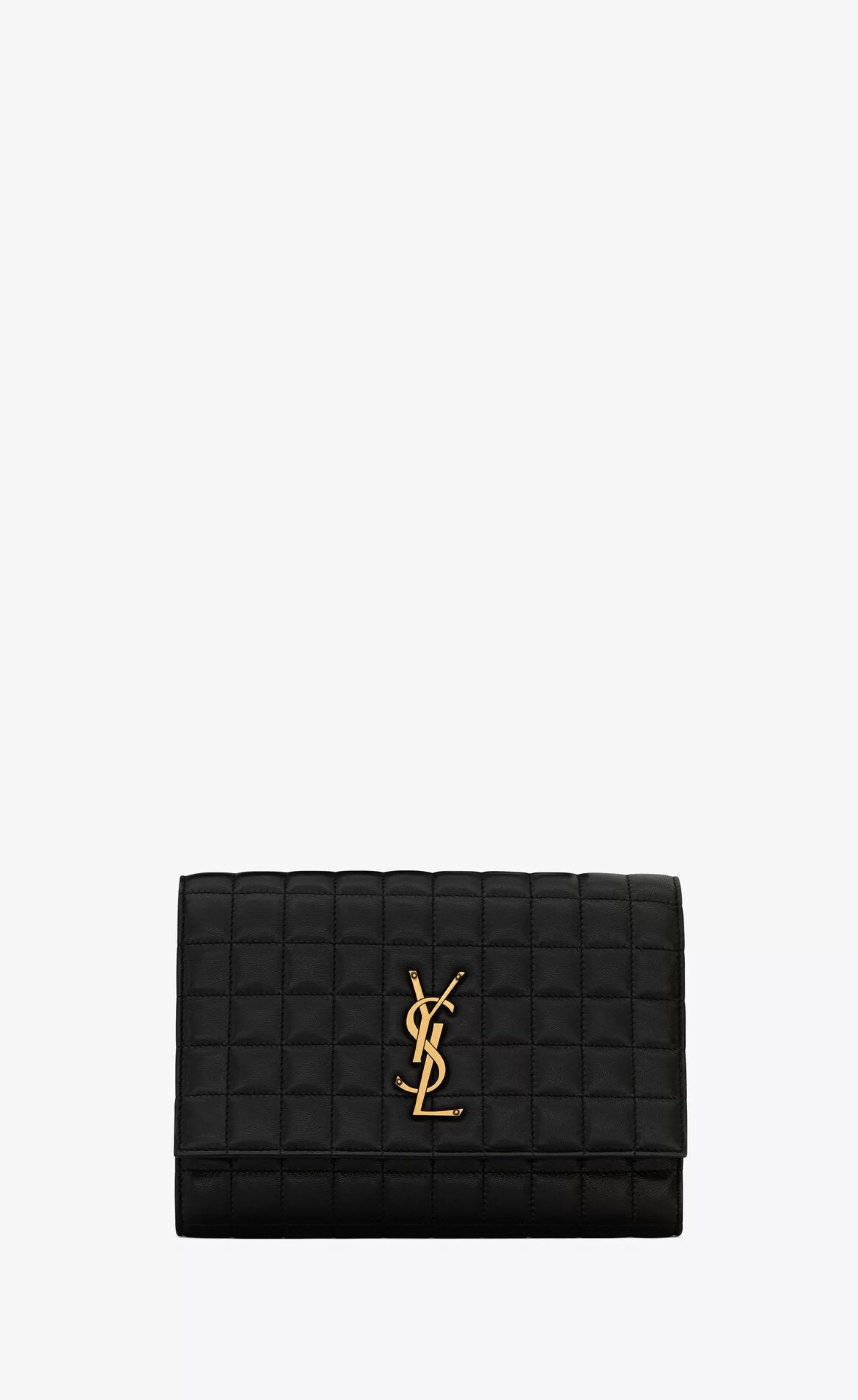 Women Saint Laurent pouches^Cassandre Matelassé Carré Flap Pouch In Quilted Leather | | YSL.com