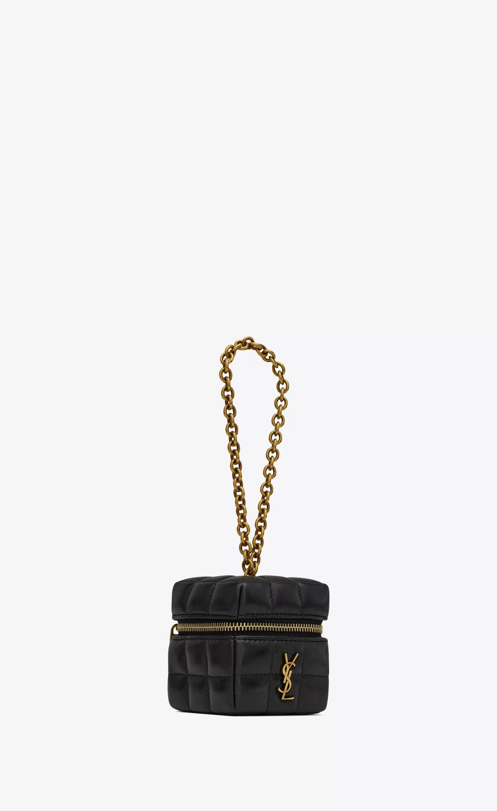 Women Saint Laurent pouches | SMALL ACCESSORIES^CASSANDRE MATELASSÉ CARRÉ Mini Cube On Chain In Lambskin | | YSL.com
