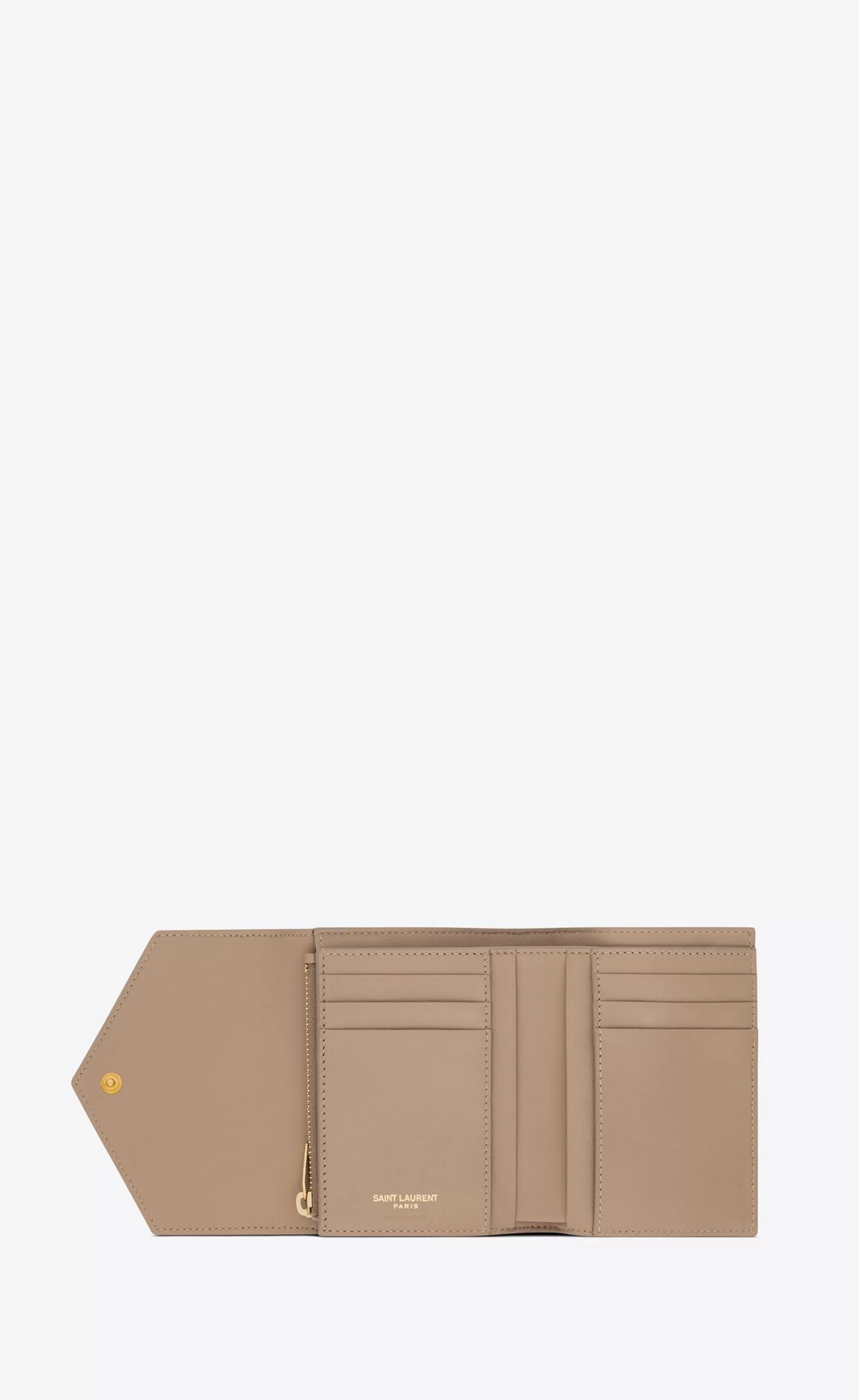 Women Saint Laurent WALLETS^CASSANDRE MATELASSÉ Compact Tri-fold Wallet In LAMBSKIN | | YSL.com
