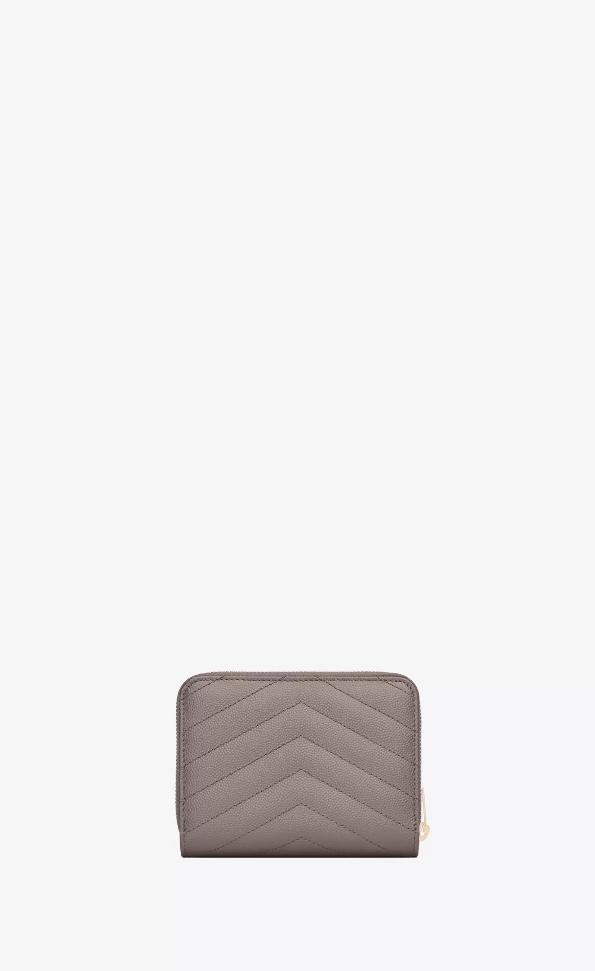 Women Saint Laurent WALLETS^CASSANDRE MATELASSÉ Compact Zip Around Wallet In Grain De Poudre Embossed Leather | | YSL.com