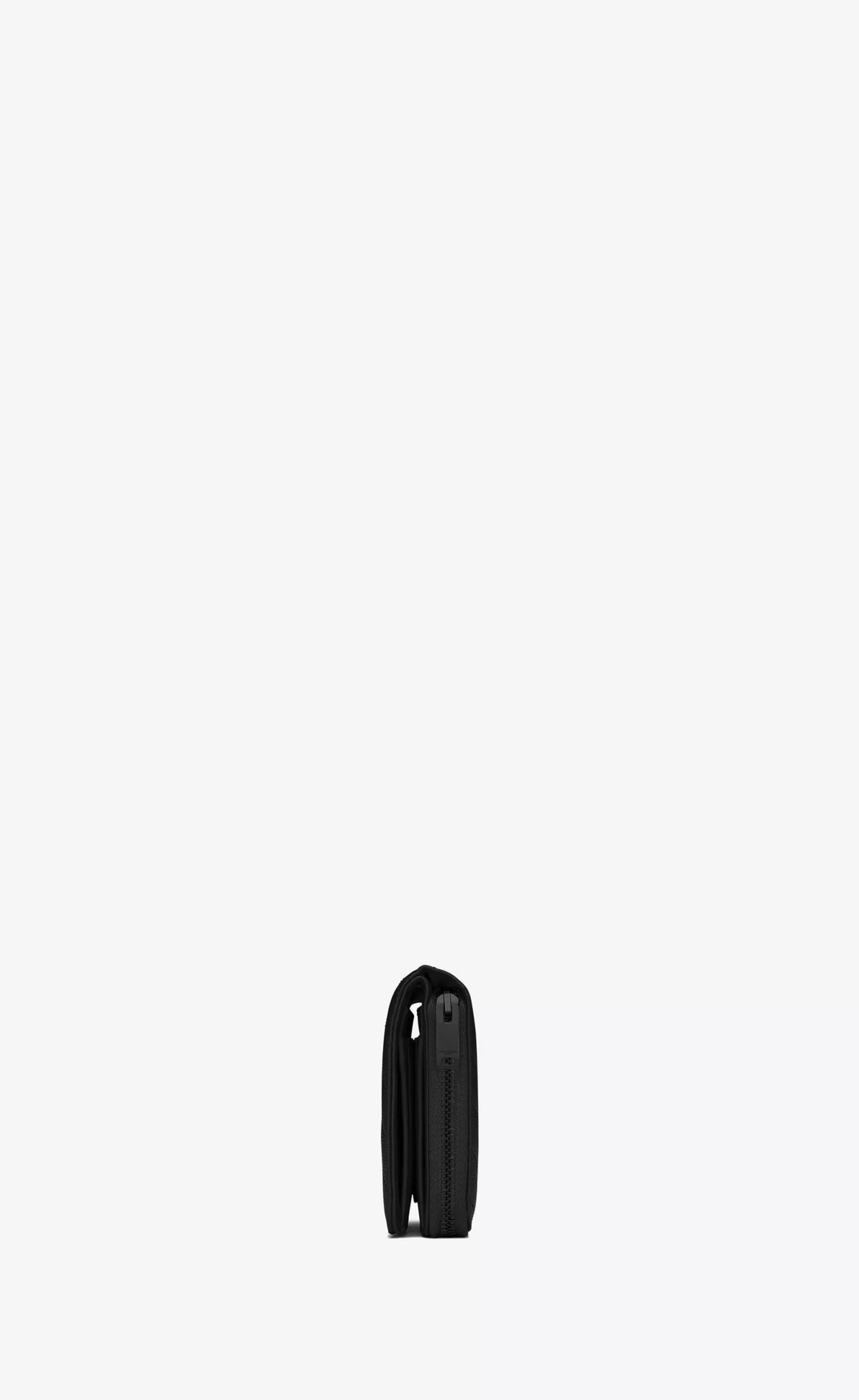 Women Saint Laurent WALLETS^CASSANDRE MATELASSÉ Compact Zip Around Wallet In Grain De Poudre Embossed Leather | | YSL.com