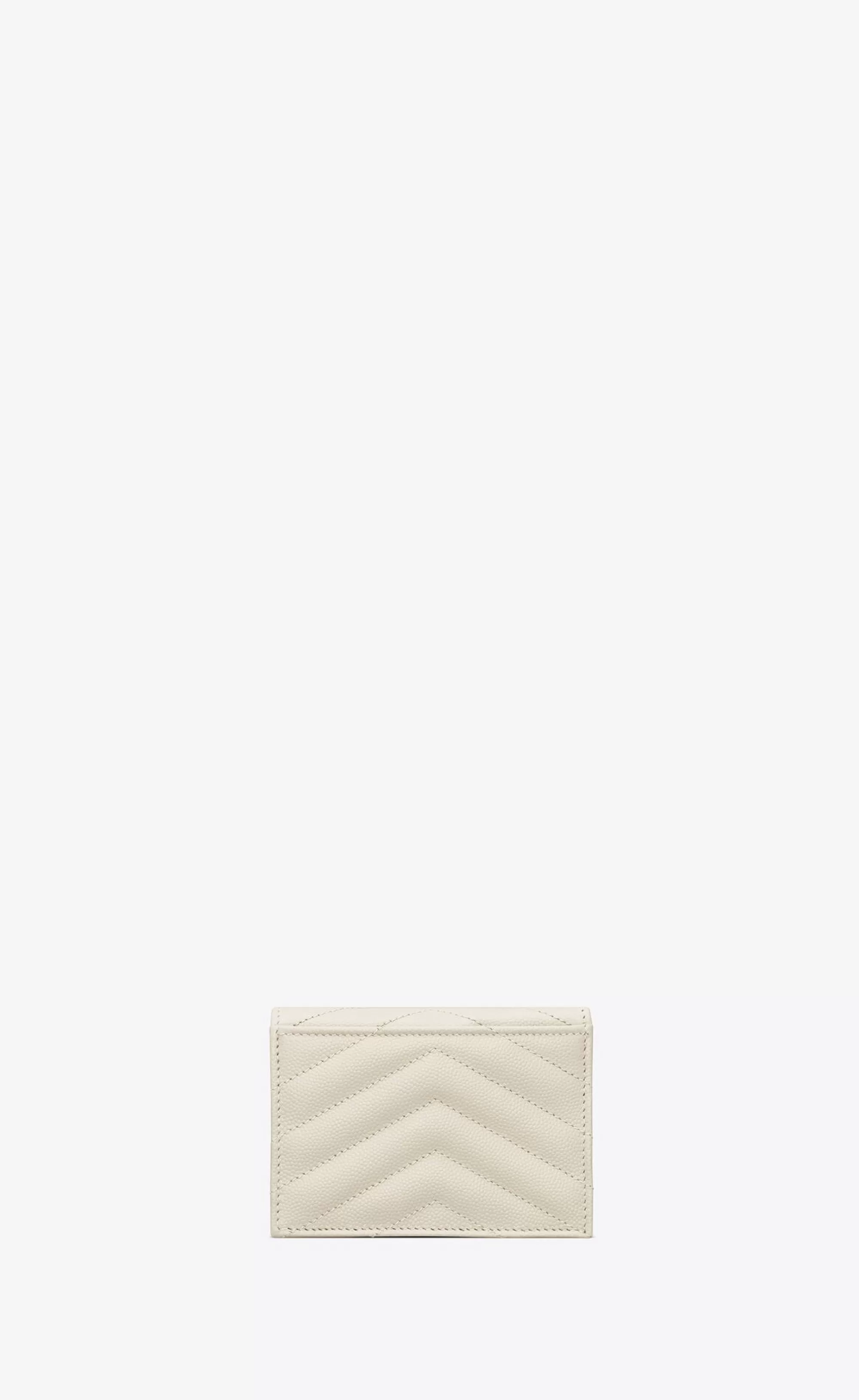 Women Saint Laurent CARD CASES^CASSANDRE MATELASSÉ FLAP CARD CASE IN GRAIN DE POUDRE EMBOSSED LEATHER | | YSL.com