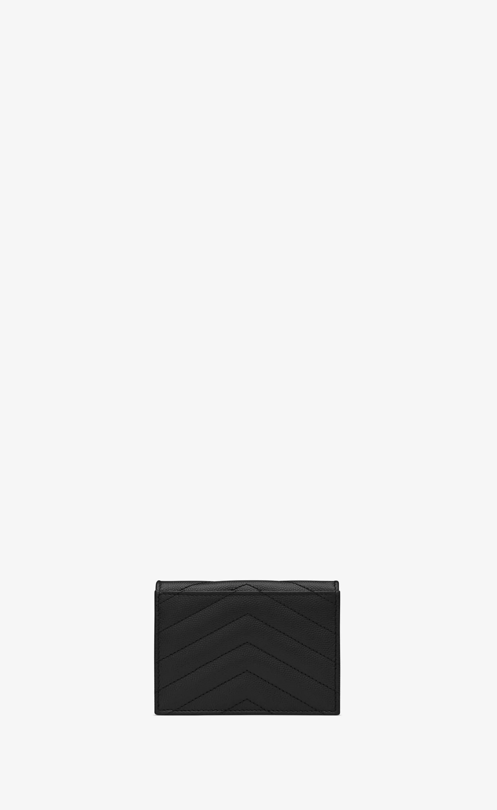 Women Saint Laurent CARD CASES^CASSANDRE MATELASSÉ FLAP CARD CASE IN GRAIN DE POUDRE EMBOSSED LEATHER | | YSL.com