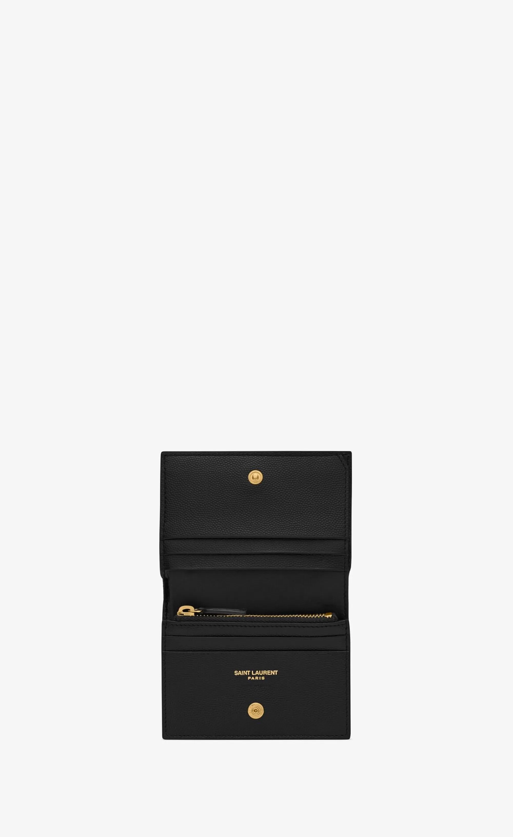 Women Saint Laurent CARD CASES^CASSANDRE MATELASSÉ FLAP CARD CASE IN GRAIN DE POUDRE EMBOSSED LEATHER | | YSL.com