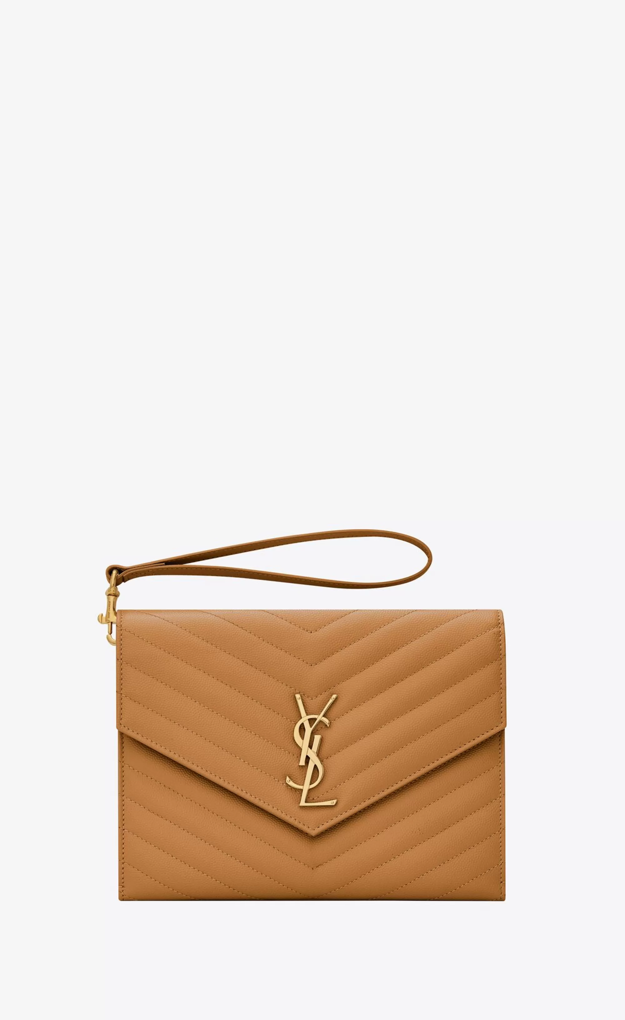 Women Saint Laurent pouches^CASSANDRE MATELASSÉ FLAP POUCH IN QUILTED GRAIN DE POUDRE EMBOSSED LEATHER | | YSL.com