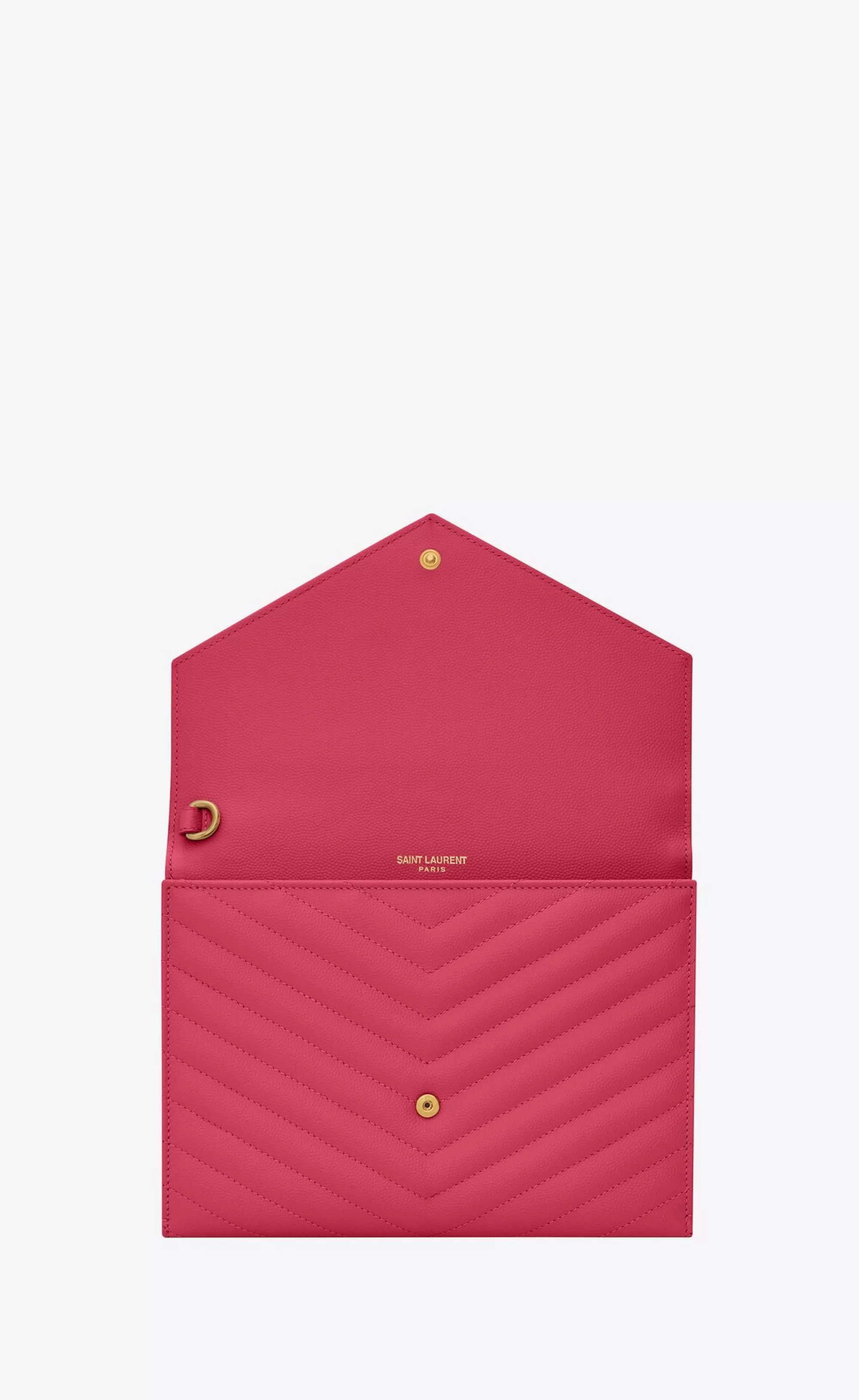 Women Saint Laurent pouches^CASSANDRE MATELASSÉ Flap Pouch In Quilted Grain De Poudre Embossed Leather | | YSL.com