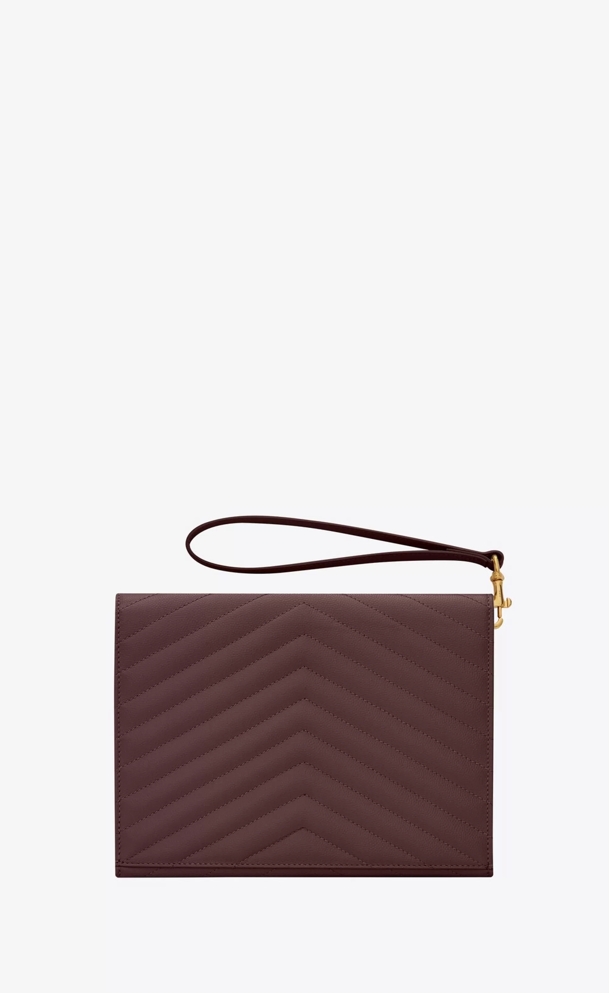 Women Saint Laurent pouches^CASSANDRE MATELASSÉ FLAP POUCH In Quilted Grain De Poudre Embossed Leather | | YSL.com