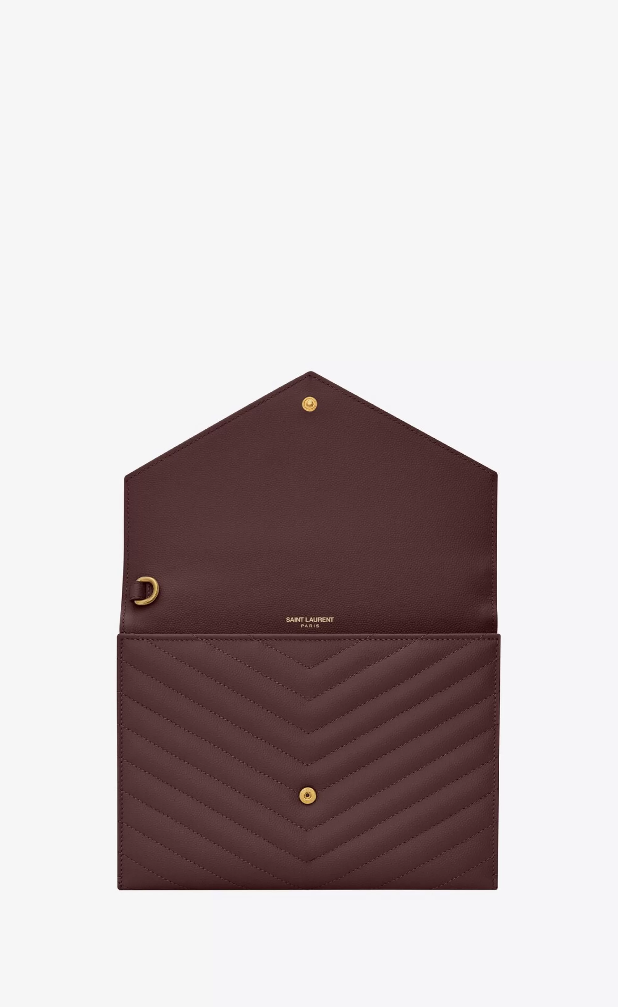 Women Saint Laurent pouches^CASSANDRE MATELASSÉ FLAP POUCH In Quilted Grain De Poudre Embossed Leather | | YSL.com
