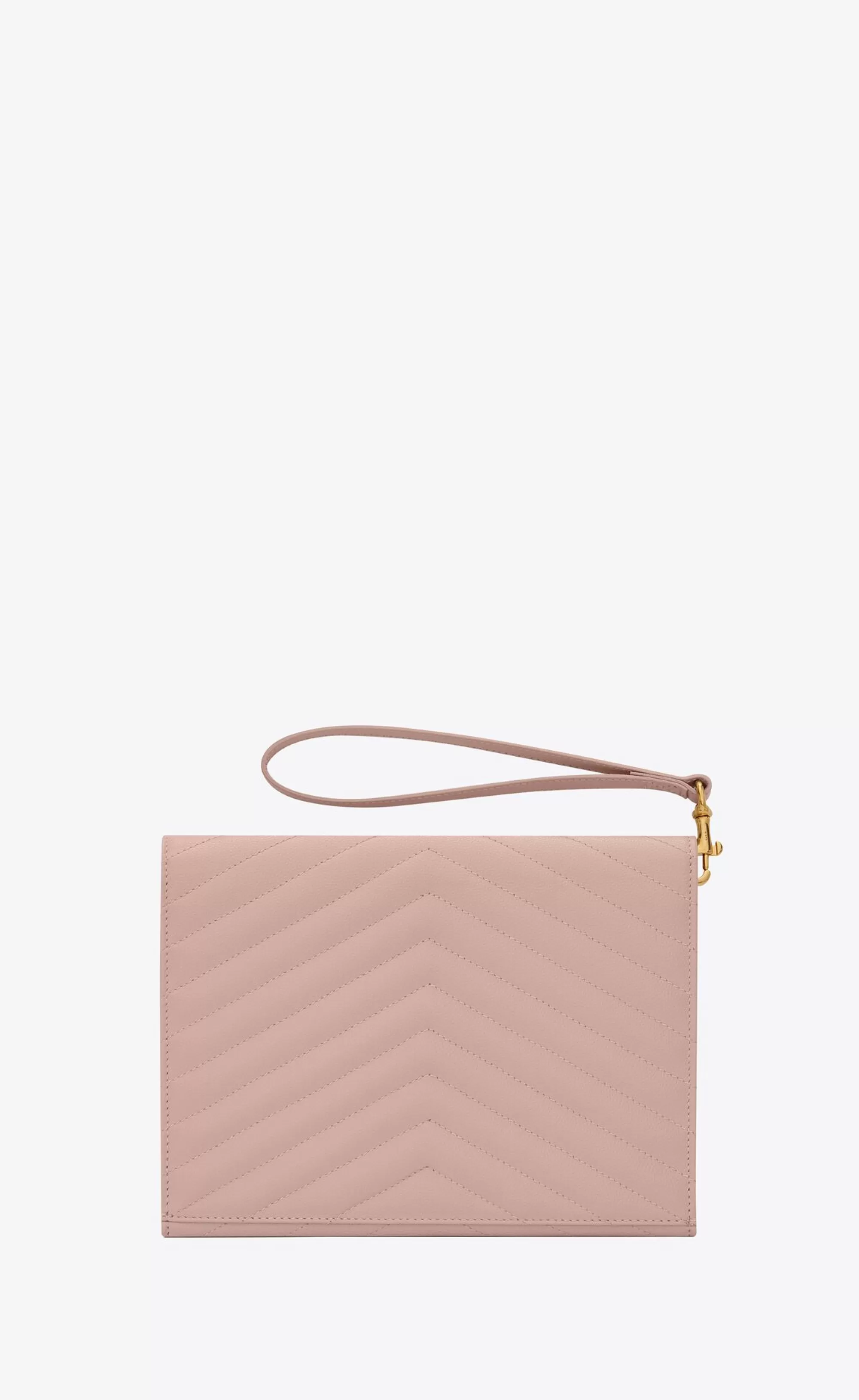 Women Saint Laurent pouches^CASSANDRE MATELASSÉ FLAP POUCH In Quilted Grain De Poudre Embossed Leather | | YSL.com