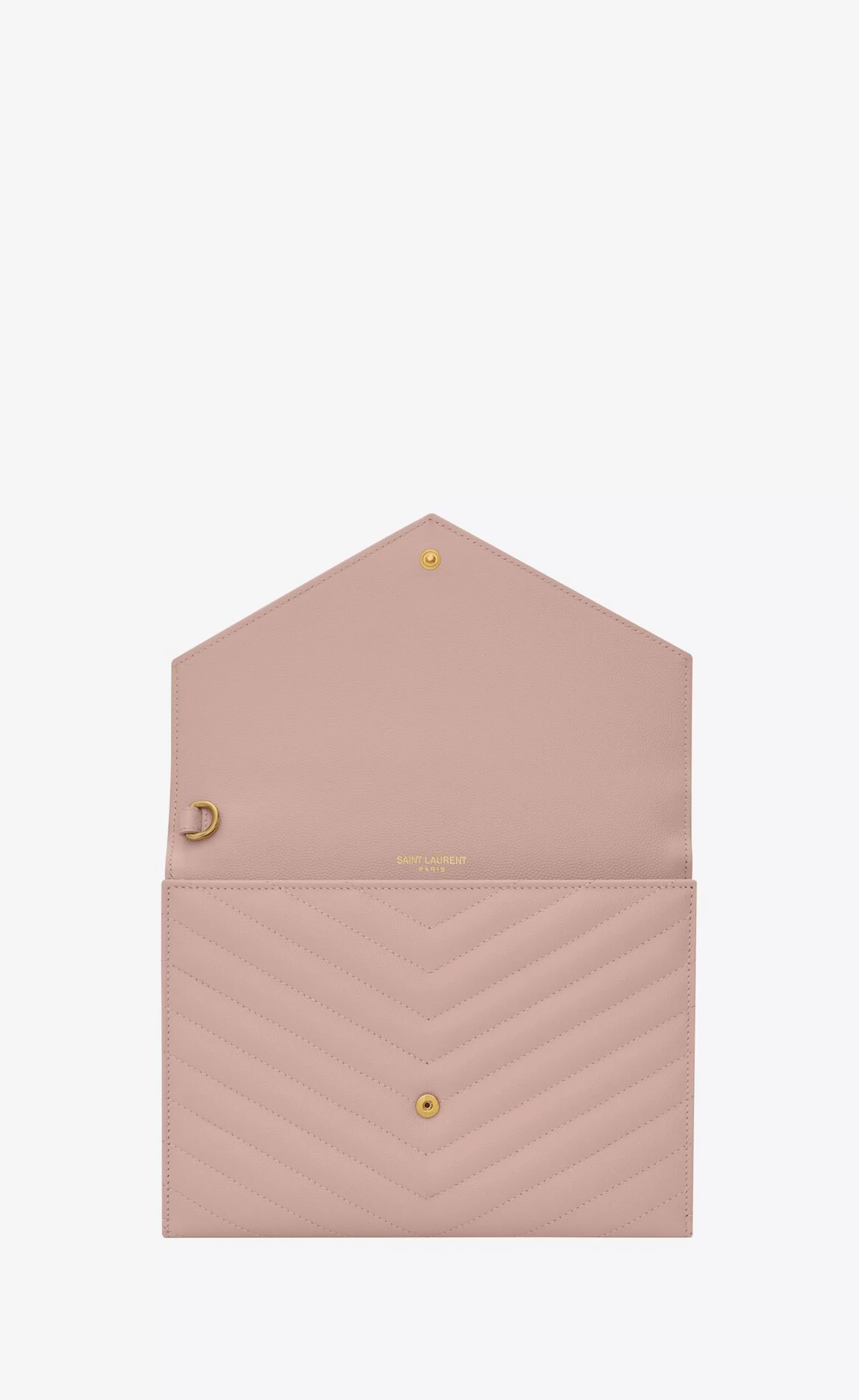 Women Saint Laurent pouches^CASSANDRE MATELASSÉ FLAP POUCH In Quilted Grain De Poudre Embossed Leather | | YSL.com
