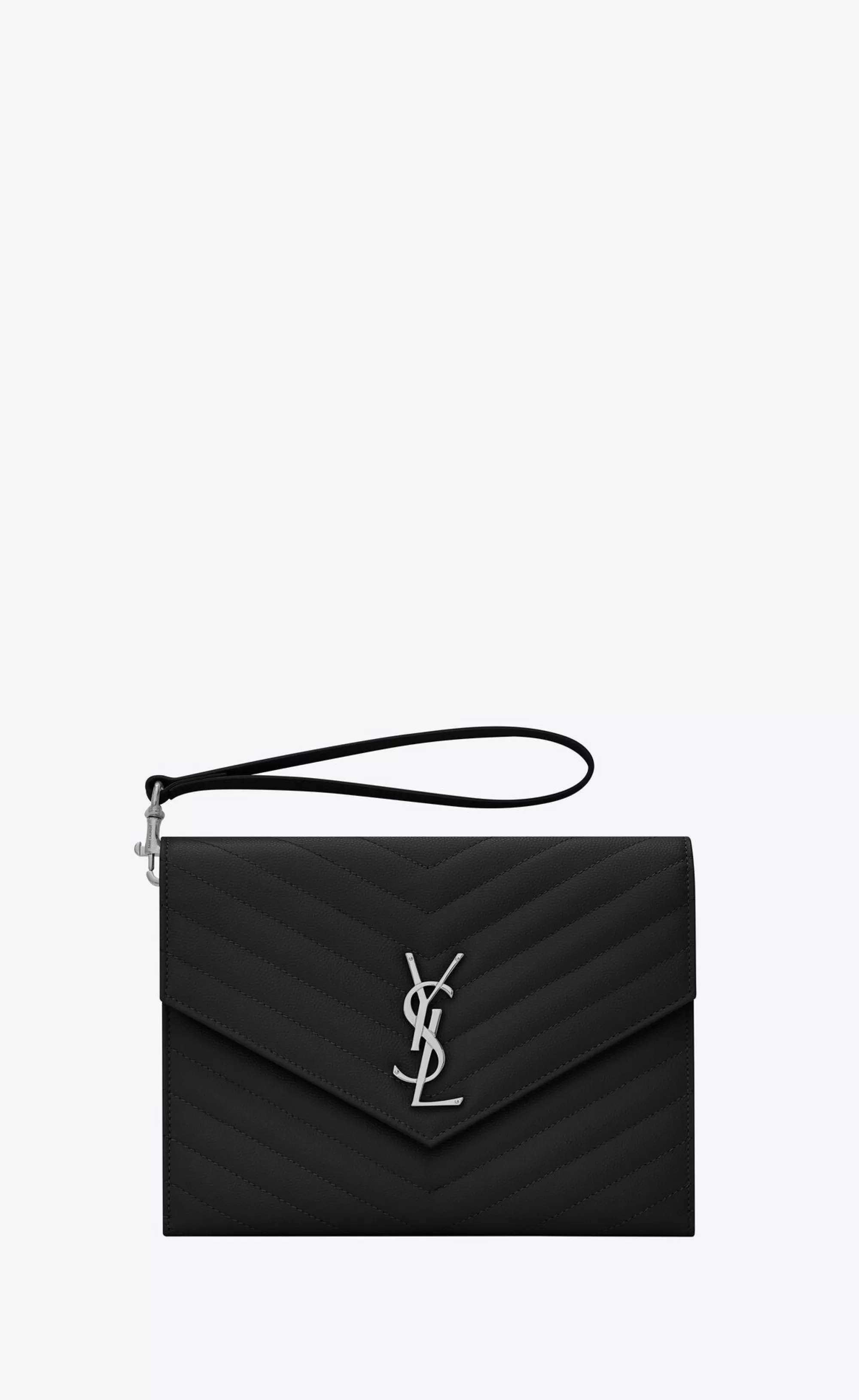 Women Saint Laurent pouches^CASSANDRE MATELASSÉ FLAP POUCH IN QUILTED GRAIN DE POUDRE EMBOSSED LEATHER | | YSL.com