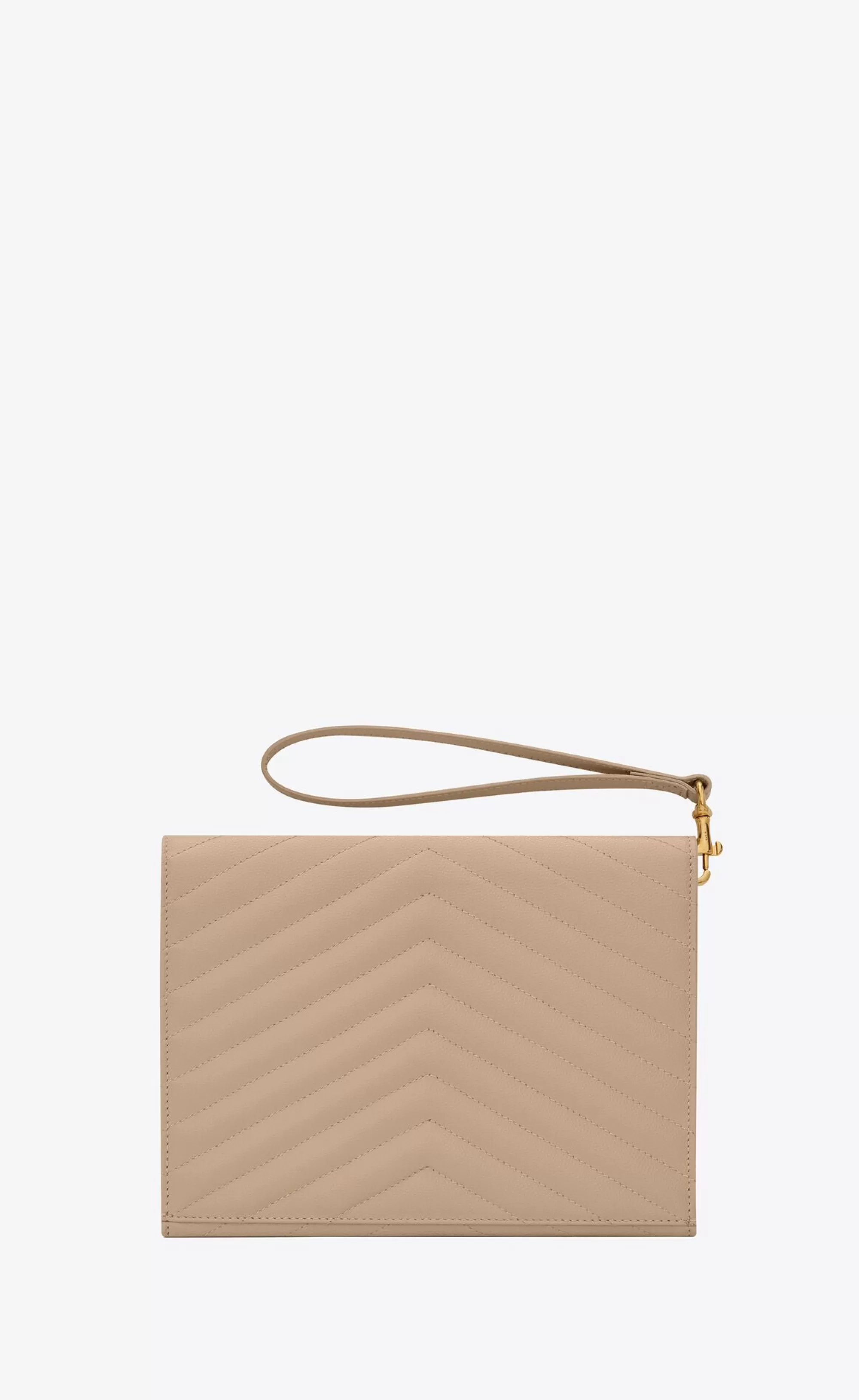 Women Saint Laurent pouches^CASSANDRE MATELASSÉ FLAP POUCH In Quilted Grain De Poudre Embossed Leather | | YSL.com