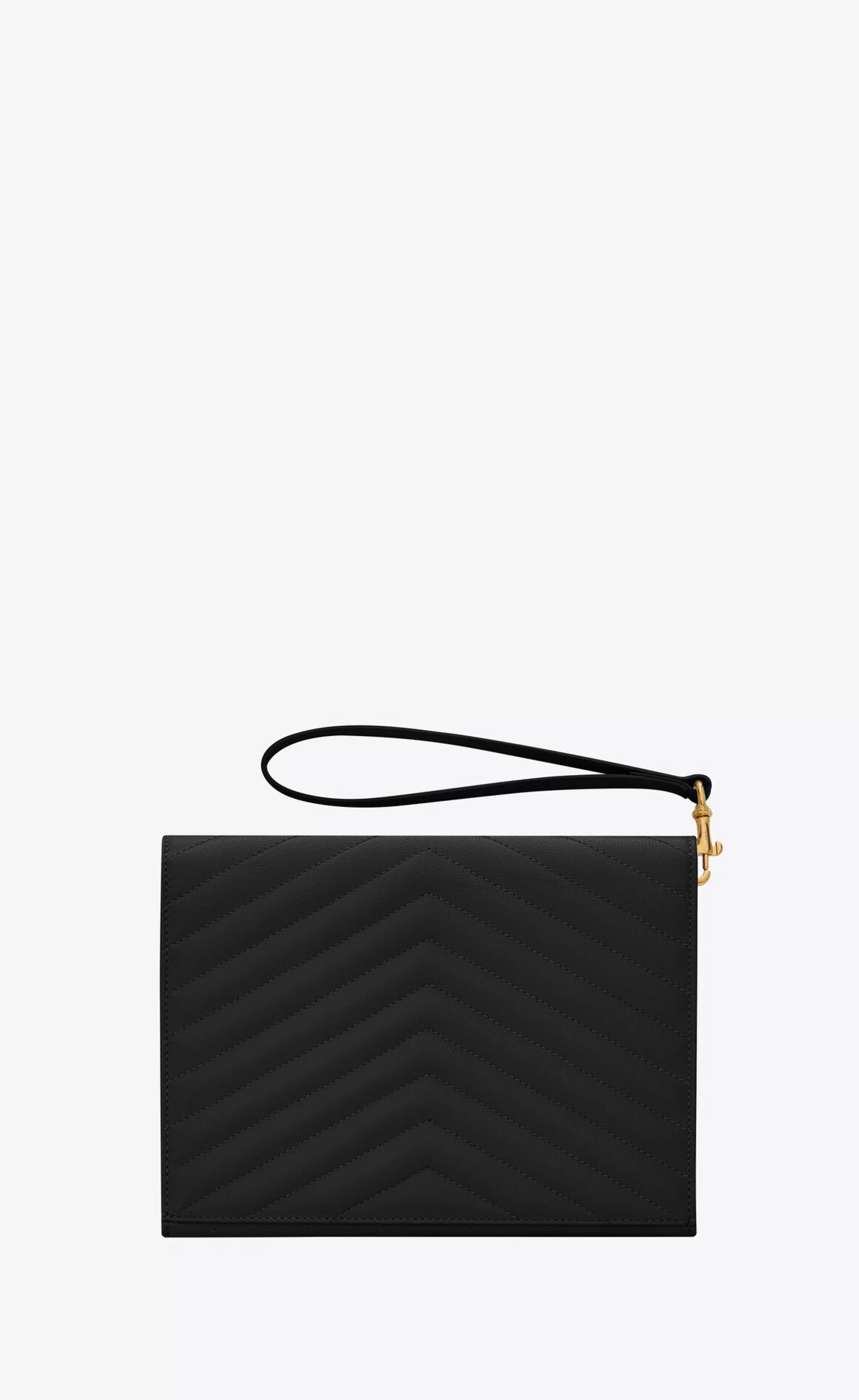 Women Saint Laurent pouches^CASSANDRE MATELASSÉ FLAP POUCH In Quilted Grain De Poudre Embossed Leather | | YSL.com