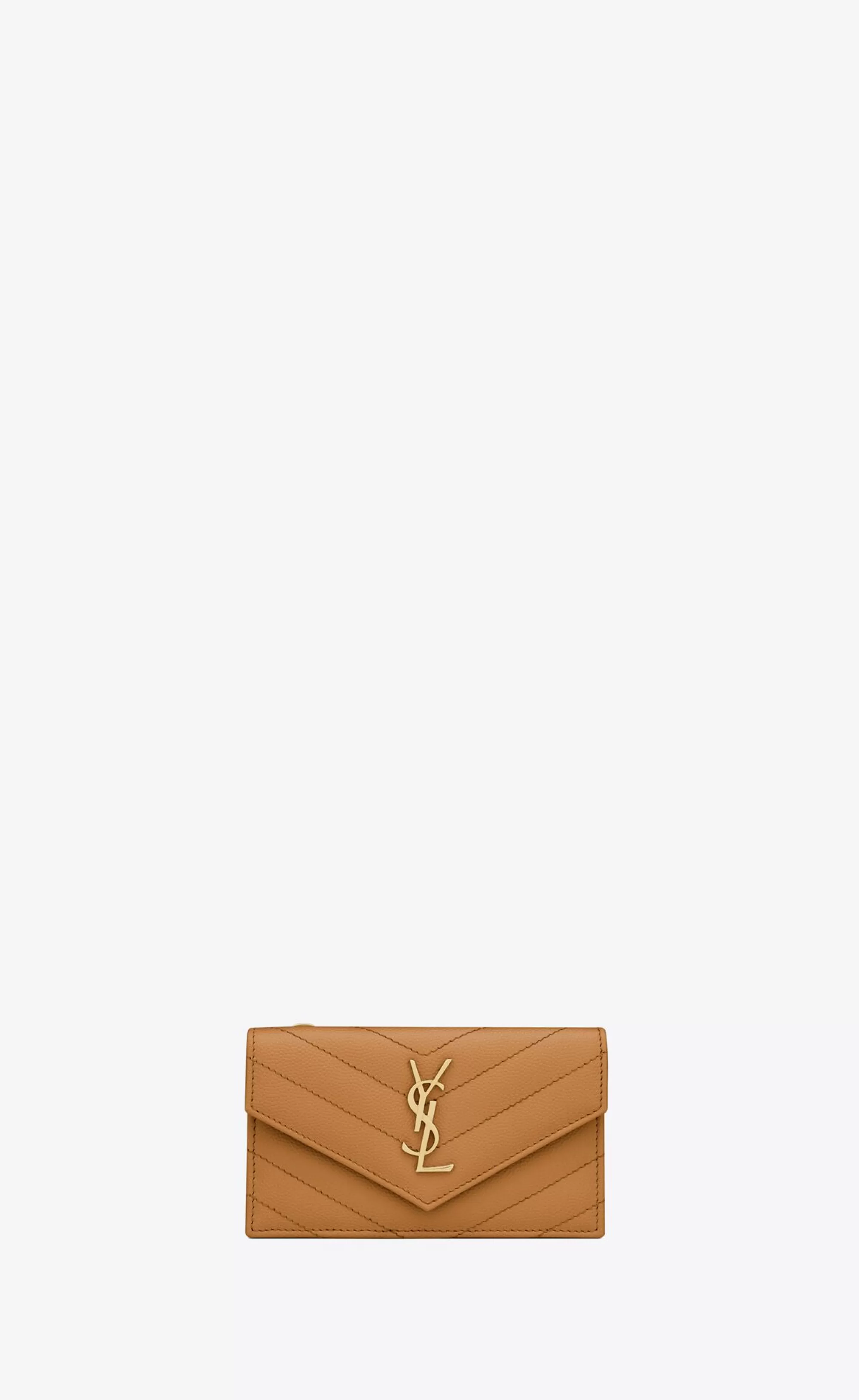 Women Saint Laurent CARD CASES^CASSANDRE MATELASSÉ FRAGMENTS FLAP CARD CASE IN GRAIN DE POUDRE EMBOSSED LEATHER | | YSL.com