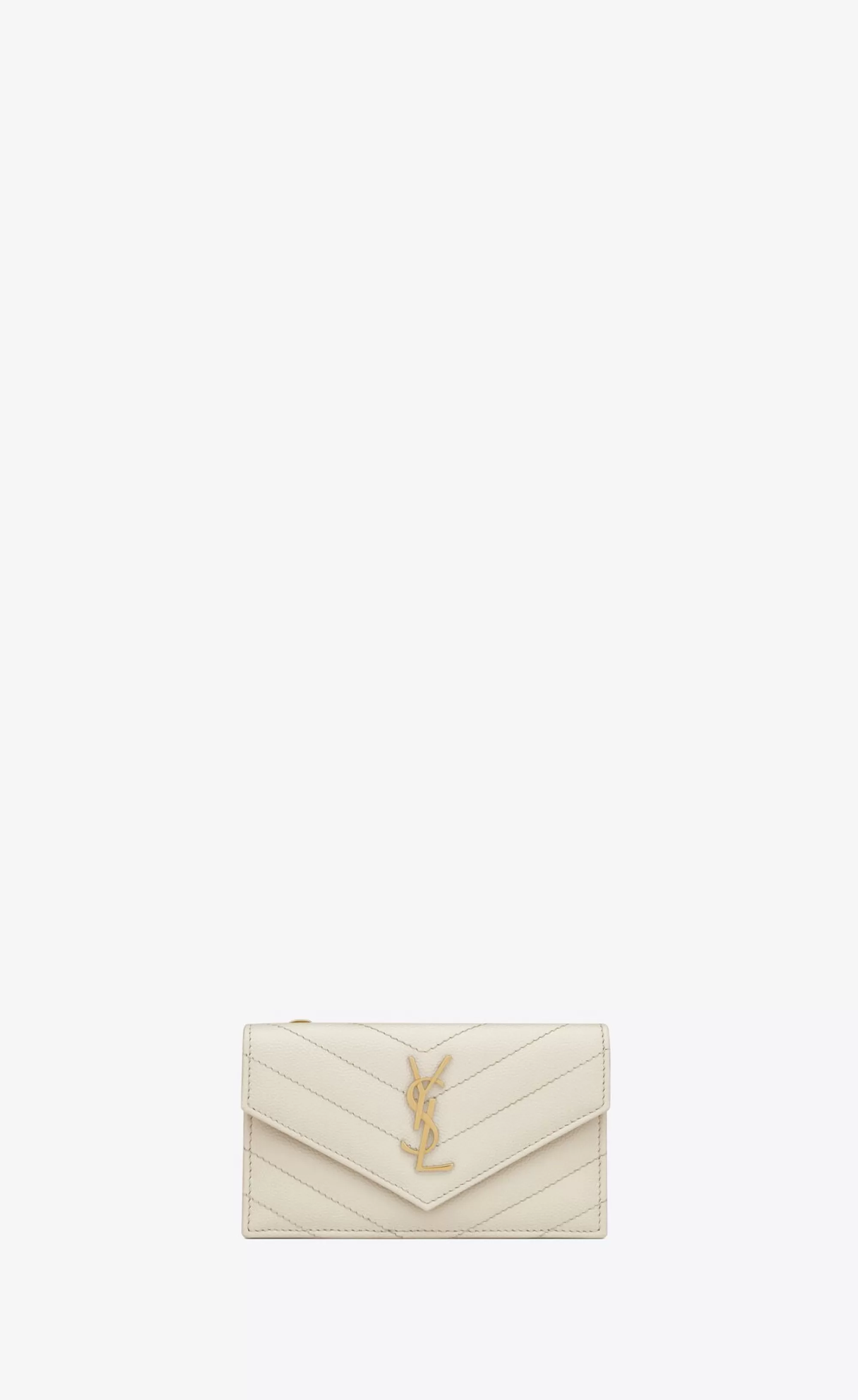 Women Saint Laurent CARD CASES^CASSANDRE MATELASSÉ FRAGMENTS FLAP CARD CASE IN GRAIN DE POUDRE EMBOSSED LEATHER | | YSL.com