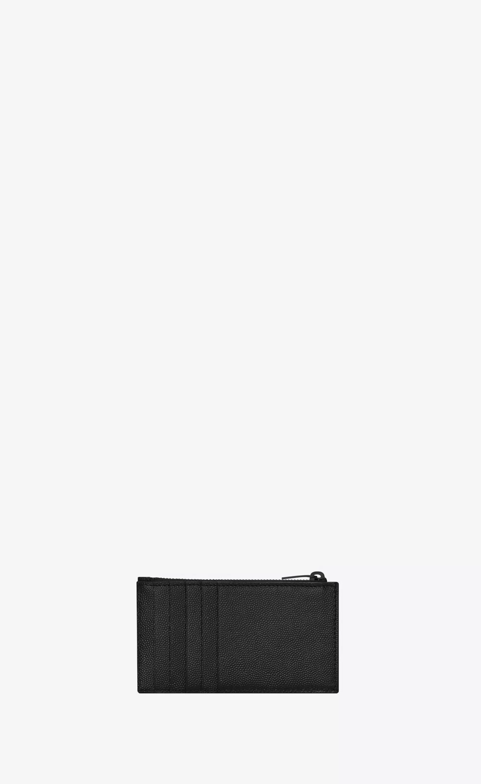 Women Saint Laurent CARD CASES^CASSANDRE MATELASSÉ FRAGMENTS ZIPPED CARD CASE IN GRAIN DE POUDRE EMBOSSED LEATHER | | YSL.com