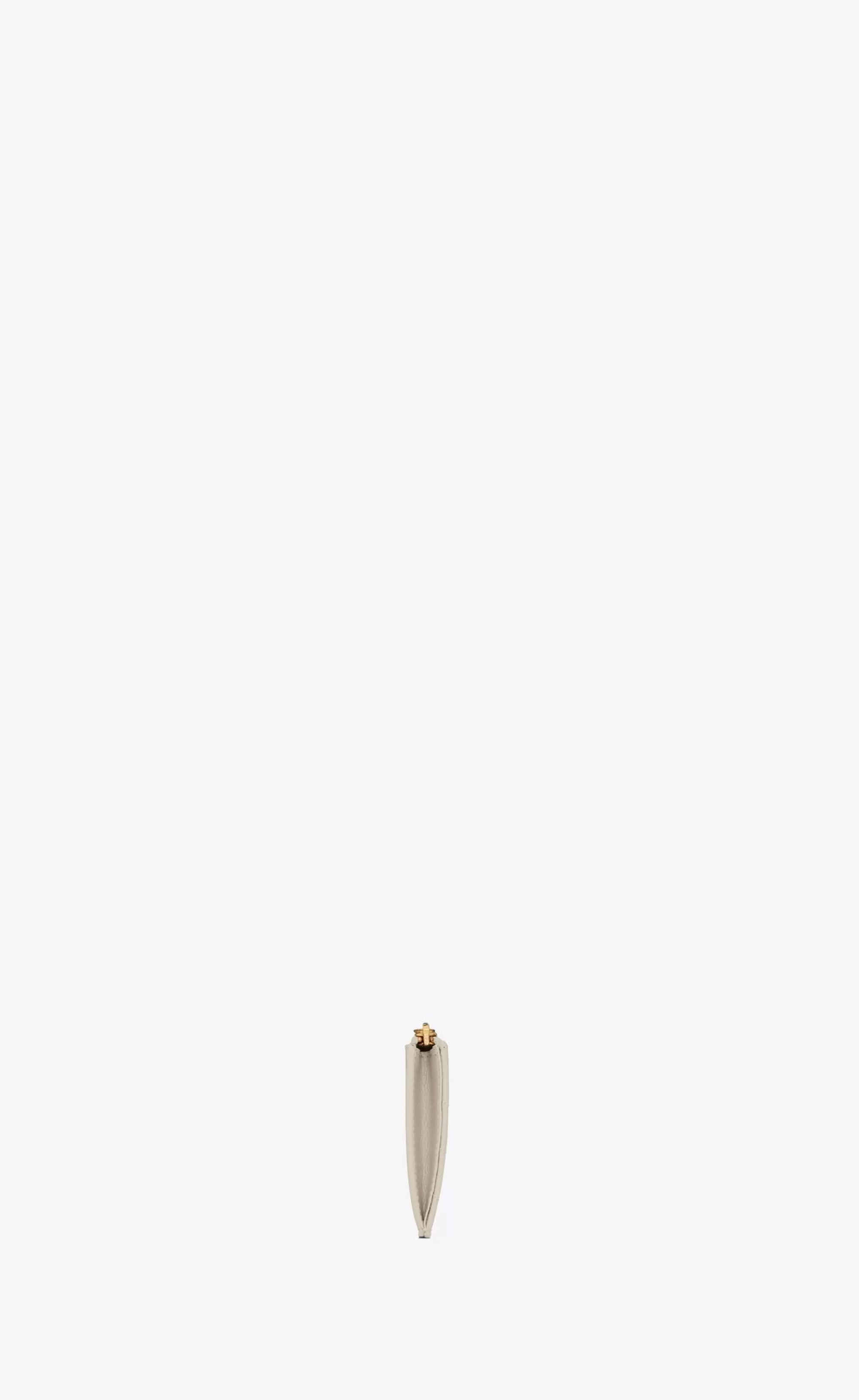 Women Saint Laurent CARD CASES^CASSANDRE MATELASSÉ FRAGMENTS ZIPPED CARD CASE IN GRAIN DE POUDRE EMBOSSED LEATHER | | YSL.com