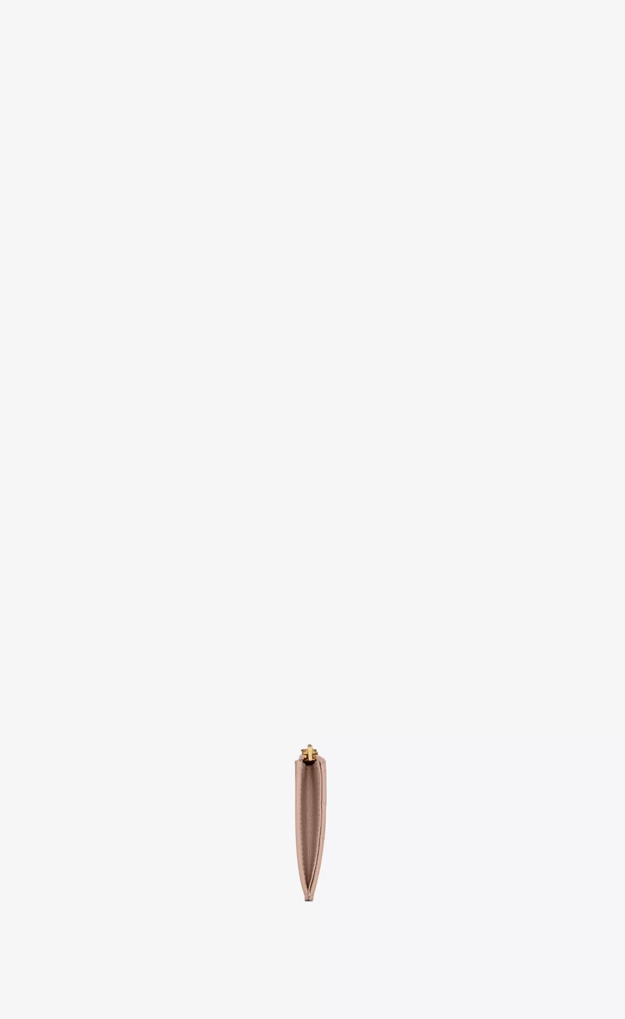 Women Saint Laurent CARD CASES^CASSANDRE MATELASSÉ FRAGMENTS ZIPPED CARD CASE IN GRAIN DE POUDRE EMBOSSED LEATHER | | YSL.com
