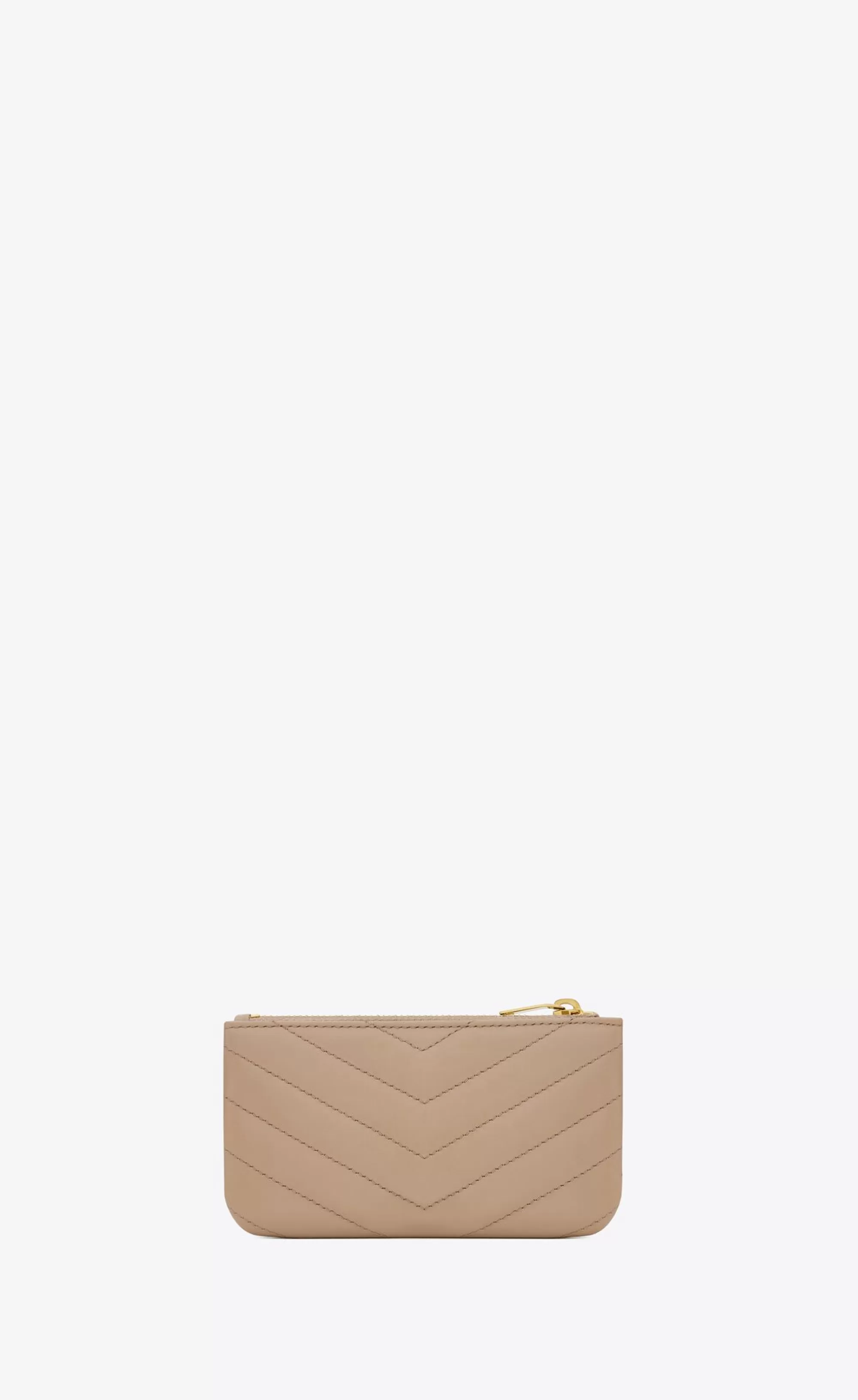 Women Saint Laurent SMALL ACCESSORIES^Cassandre Matelassé Key Pouch In Grain De Poudre Embossed Leather | | YSL.com