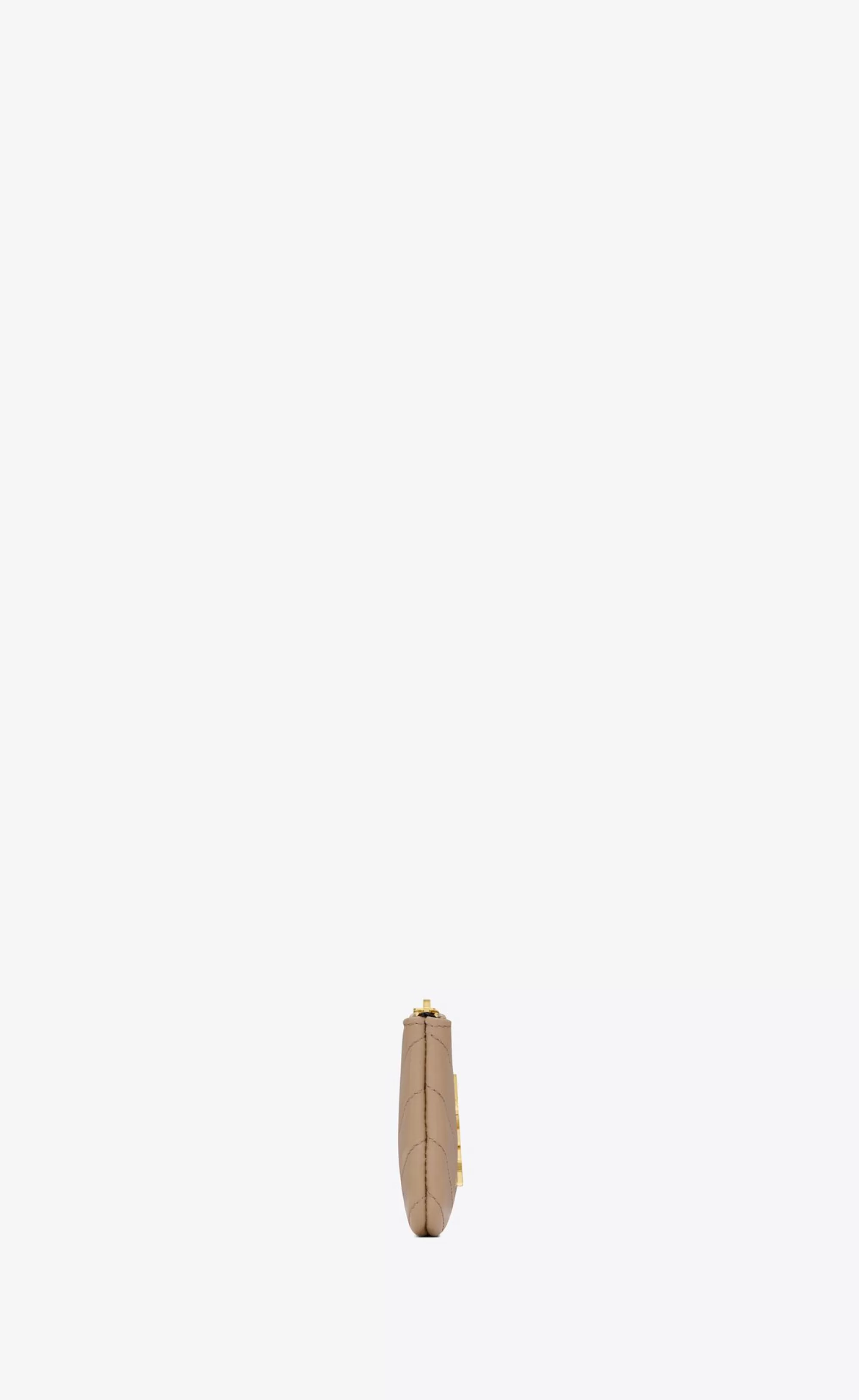 Women Saint Laurent SMALL ACCESSORIES^Cassandre Matelassé Key Pouch In Grain De Poudre Embossed Leather | | YSL.com