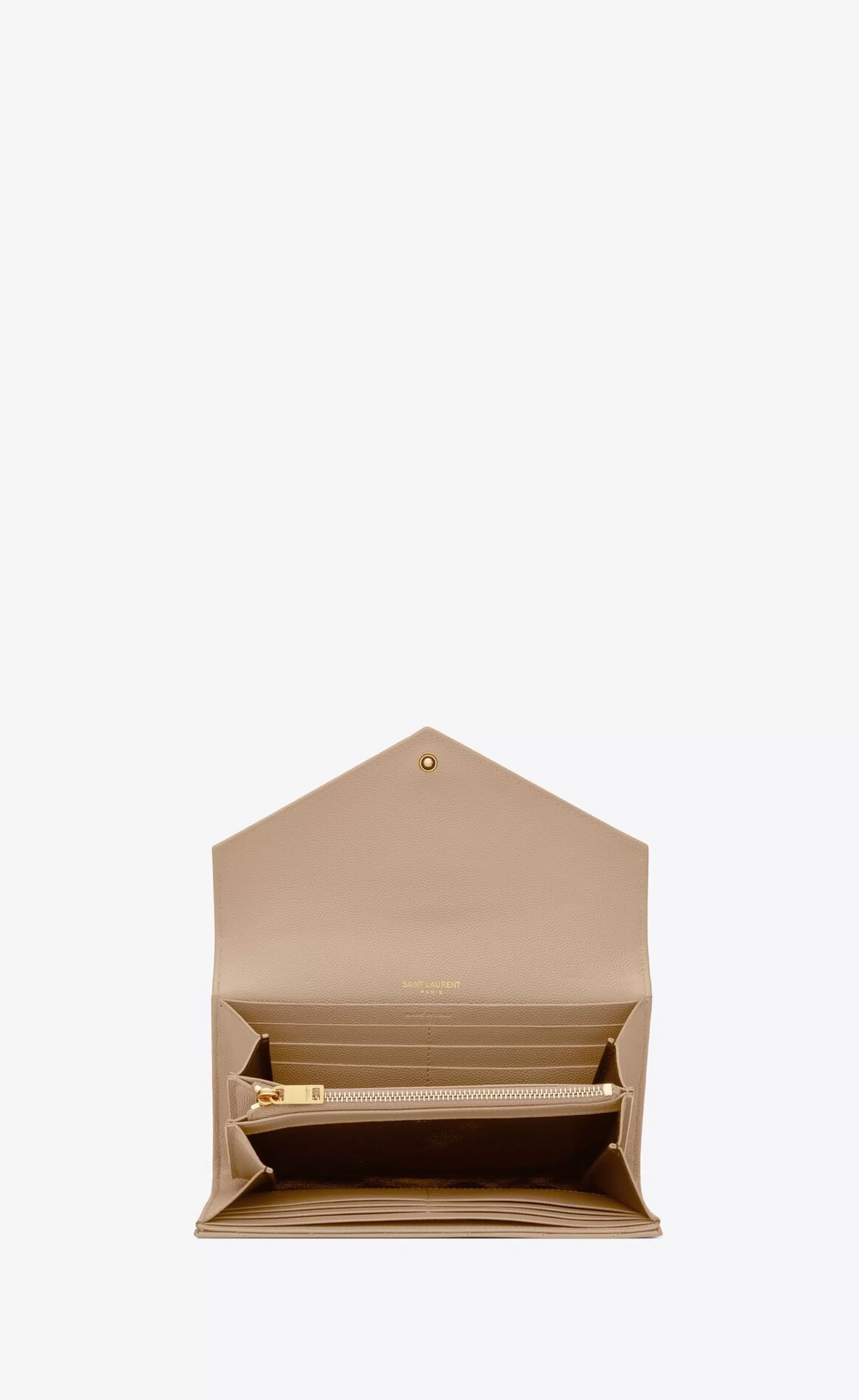 Women Saint Laurent WALLETS^CASSANDRE MATELASSÉ Large Flap Wallet In Grain De Poudre Embossed Leather | | YSL.com