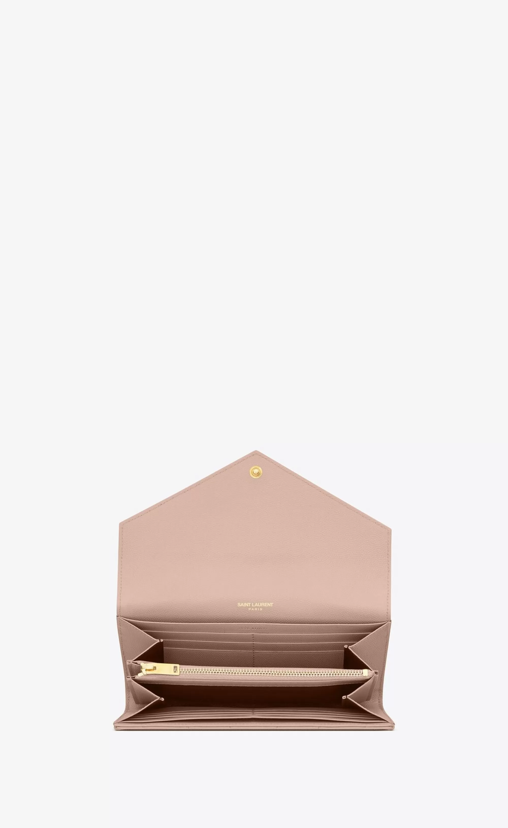 Women Saint Laurent WALLETS^CASSANDRE MATELASSÉ Large Flap Wallet In Grain De Poudre Embossed Leather | | YSL.com