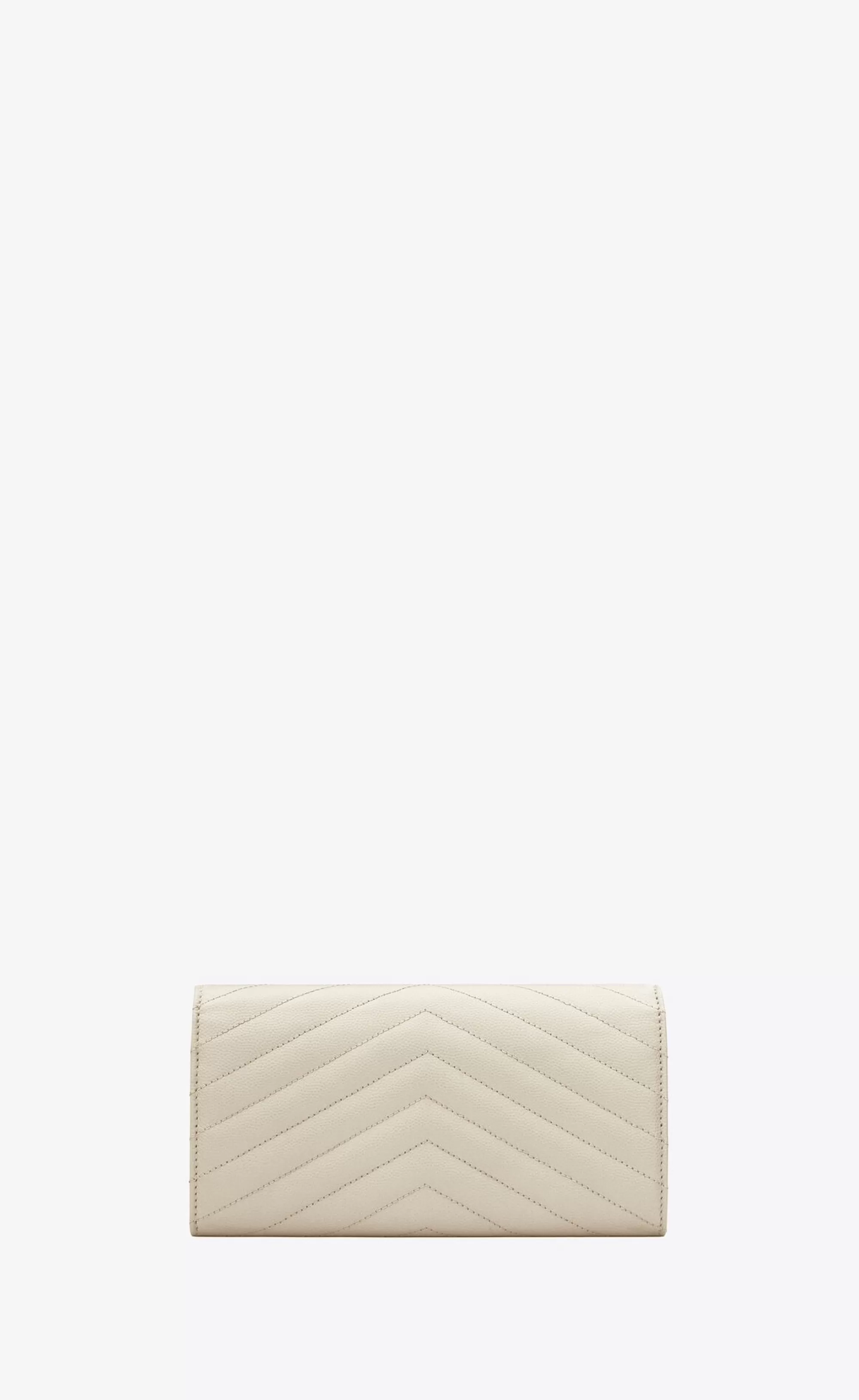 Women Saint Laurent WALLETS^CASSANDRE MATELASSÉ Large Flap Wallet In Grain De Poudre Embossed Leather | | YSL.com