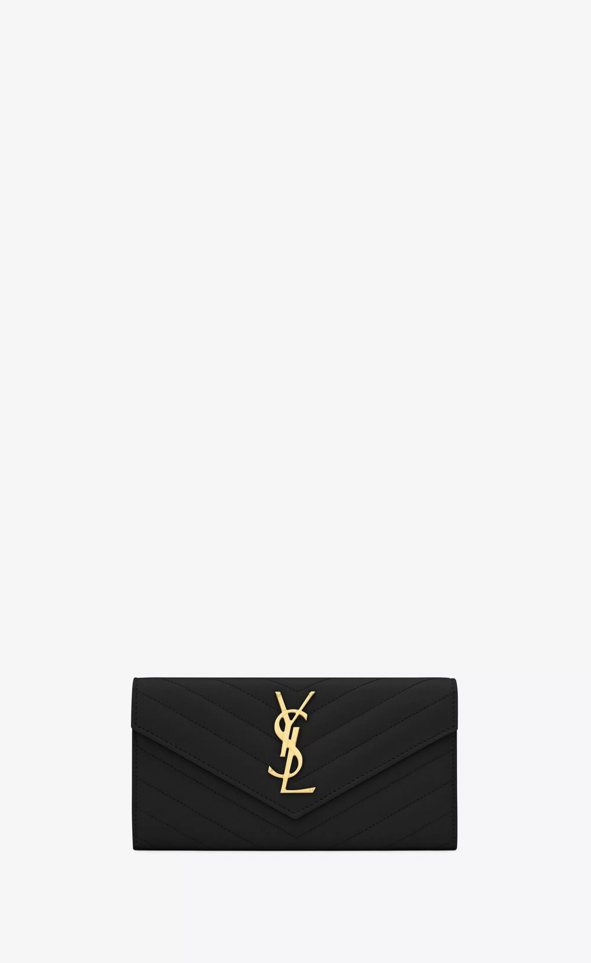 Women Saint Laurent WALLETS^CASSANDRE MATELASSÉ Large Flap Wallet In Grain De Poudre Embossed Leather | | YSL.com