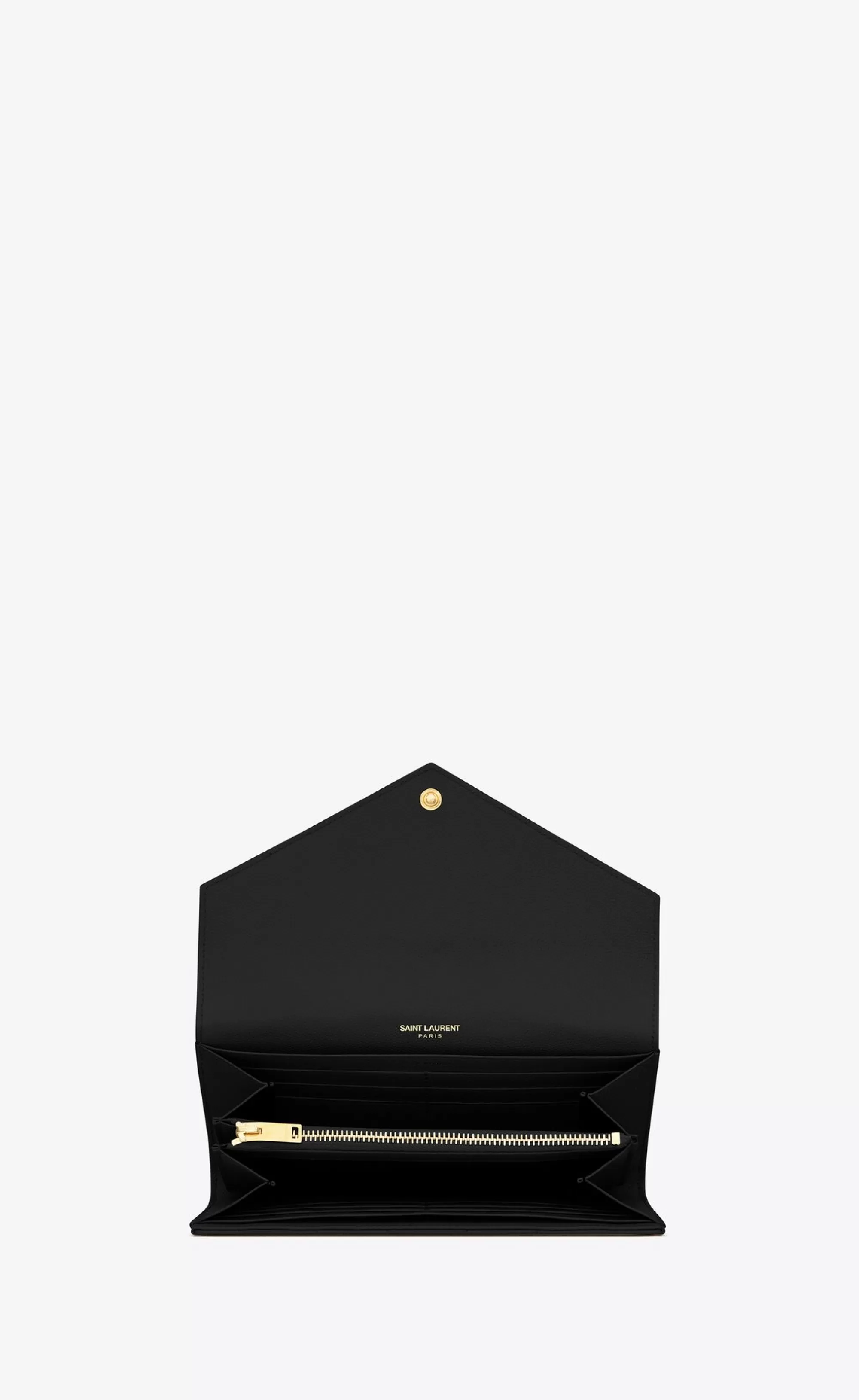 Women Saint Laurent WALLETS^CASSANDRE MATELASSÉ Large Flap Wallet In Grain De Poudre Embossed Leather | | YSL.com